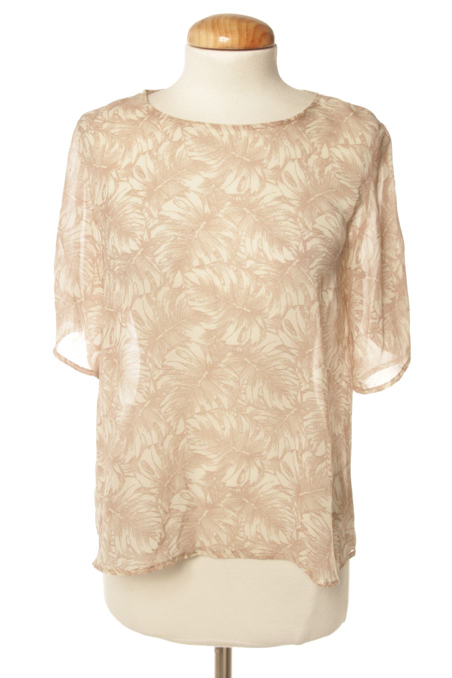 Kurzärmelige Bluse von Zara Größe XS, Farbe Aufdruck, für