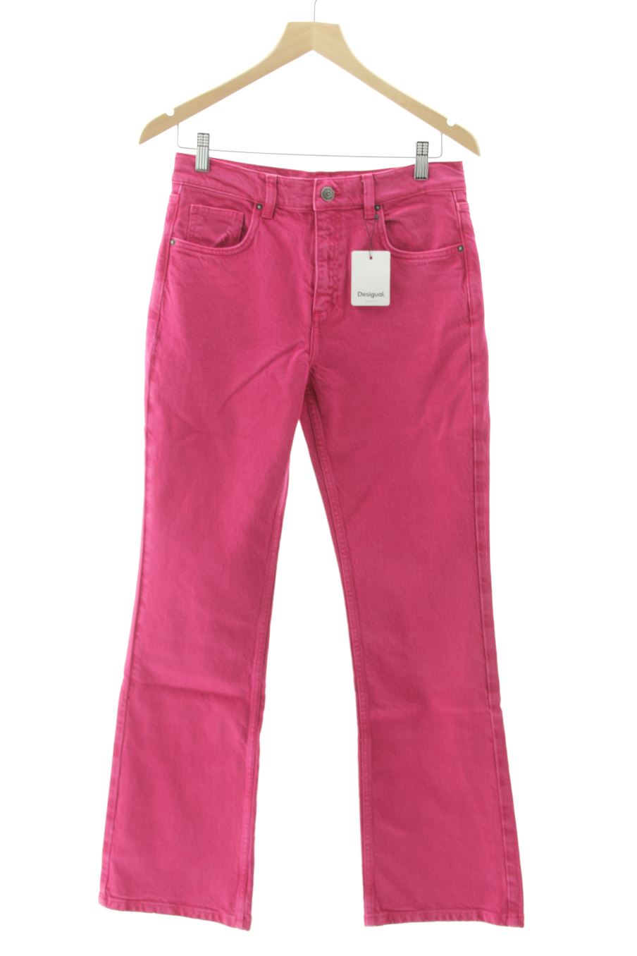 Jeans de Desigual de la talla 38, de color rosa