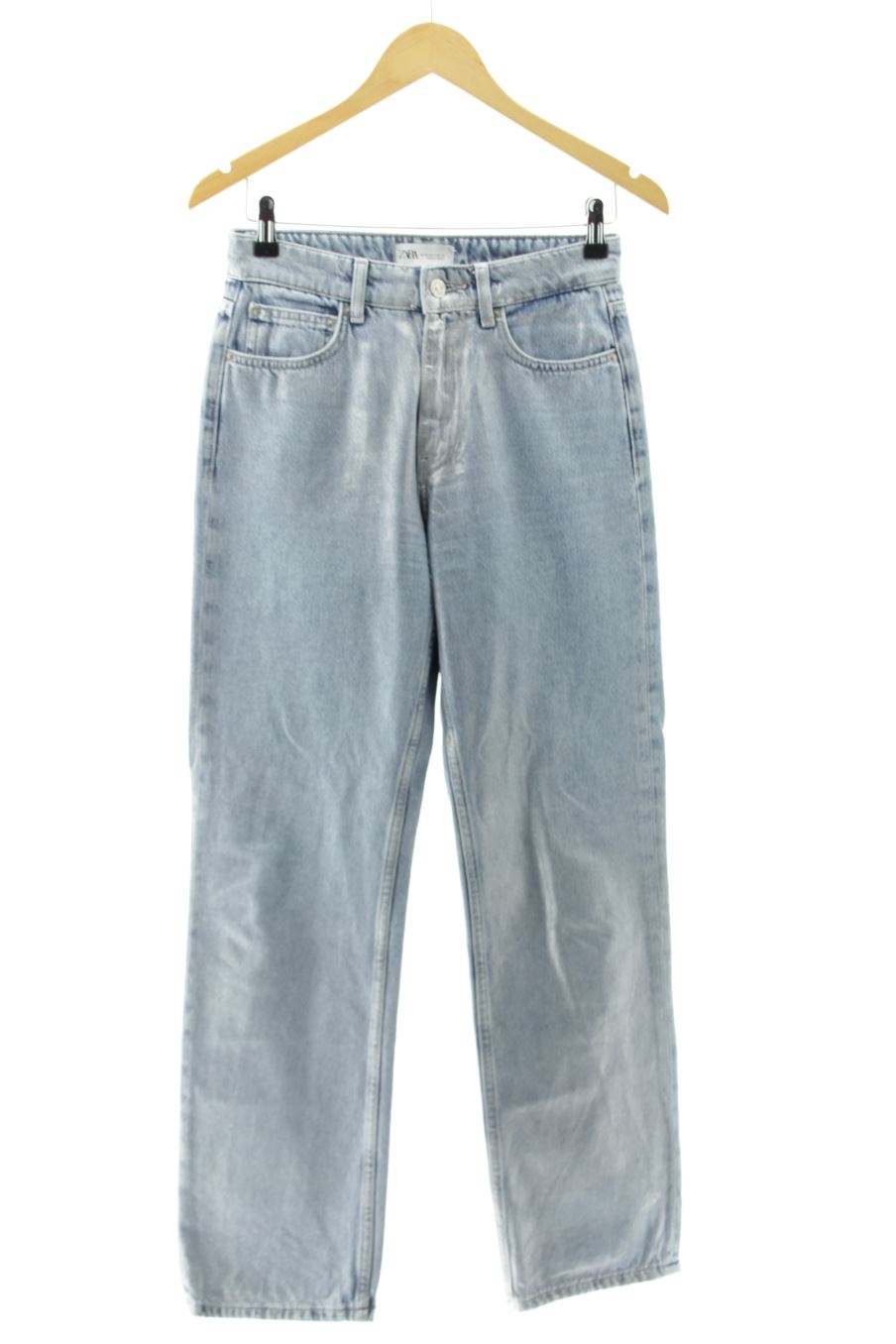 Jeans Zara de la taille 34, de couleur bleu de denim