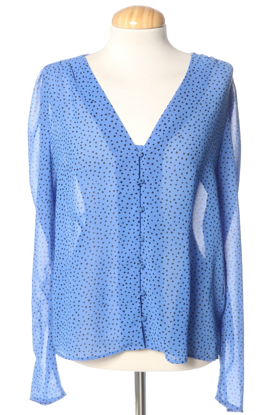 Blouse à manches longues Mango de la taille M, de couleur bleu