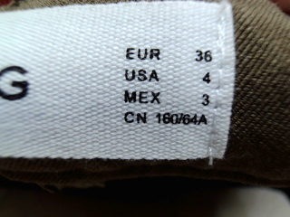 Jeans Mango de la taille 36, de couleur marron de denim
