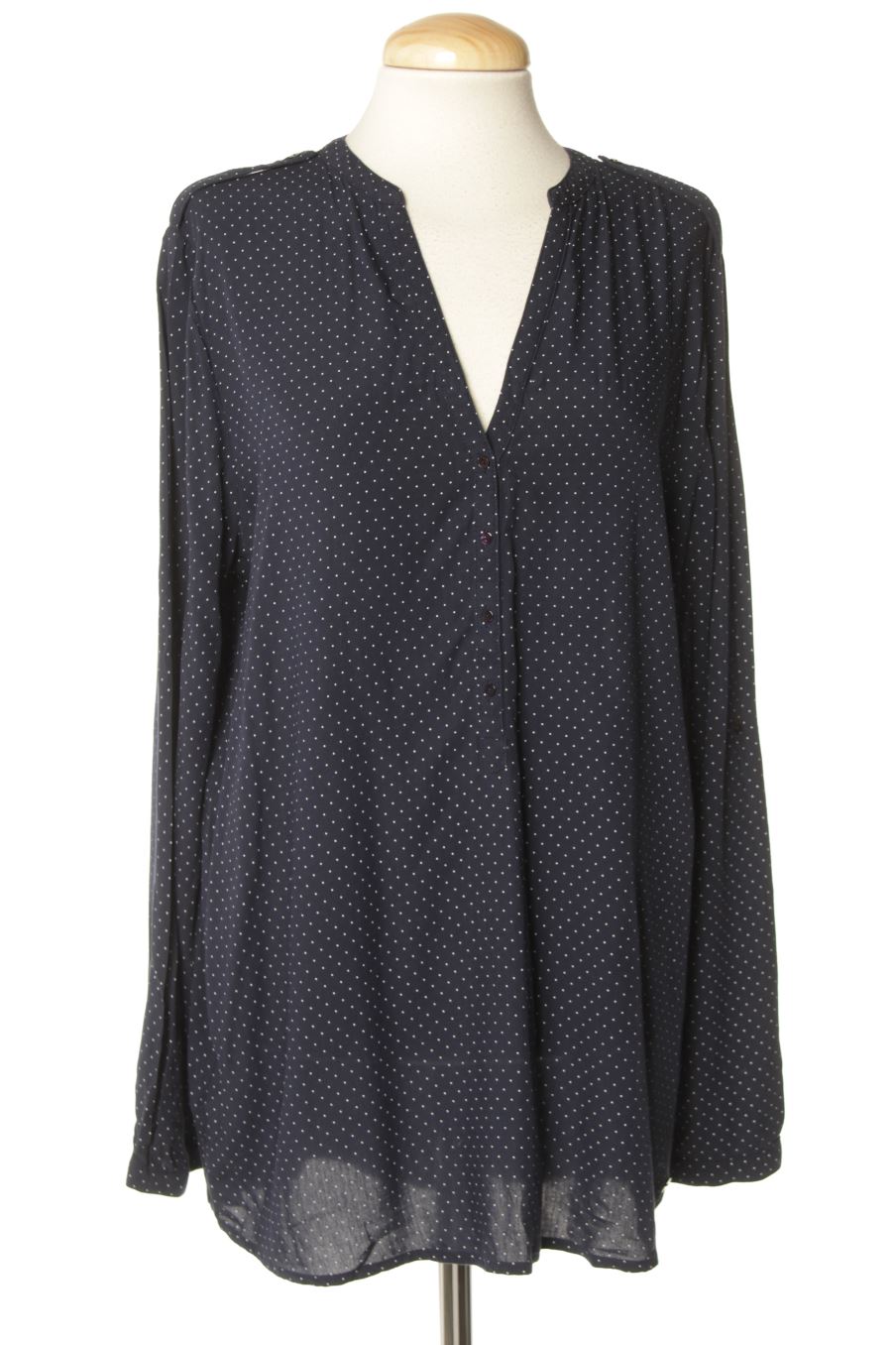 Blouse à manches longues Esprit de la taille 44, de couleur bleu marine