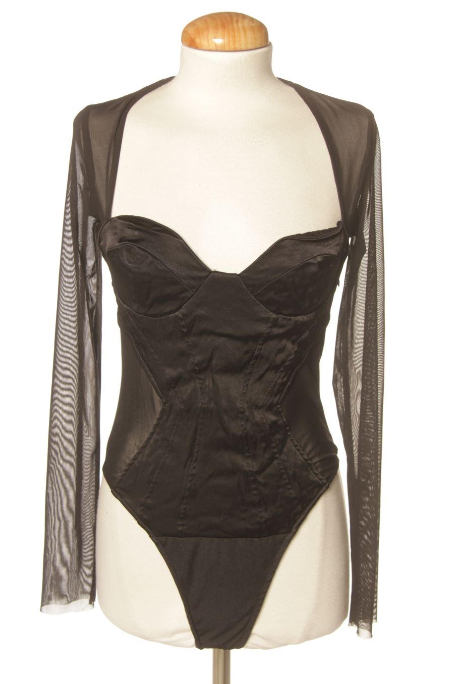 Body de Zara de la talla M, de color negro