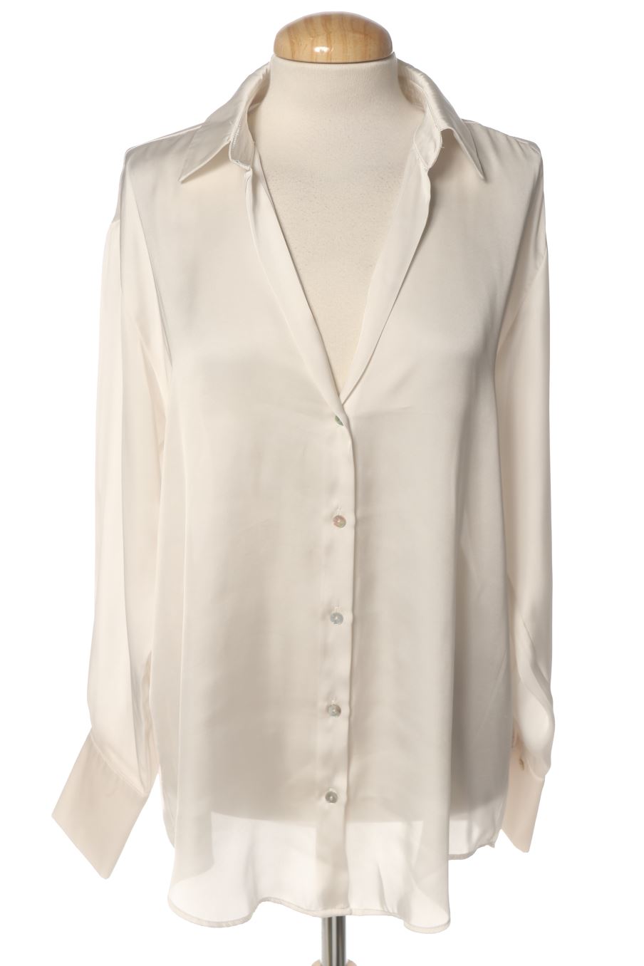 Chemise Zara de la taille XS, de couleur blanc
