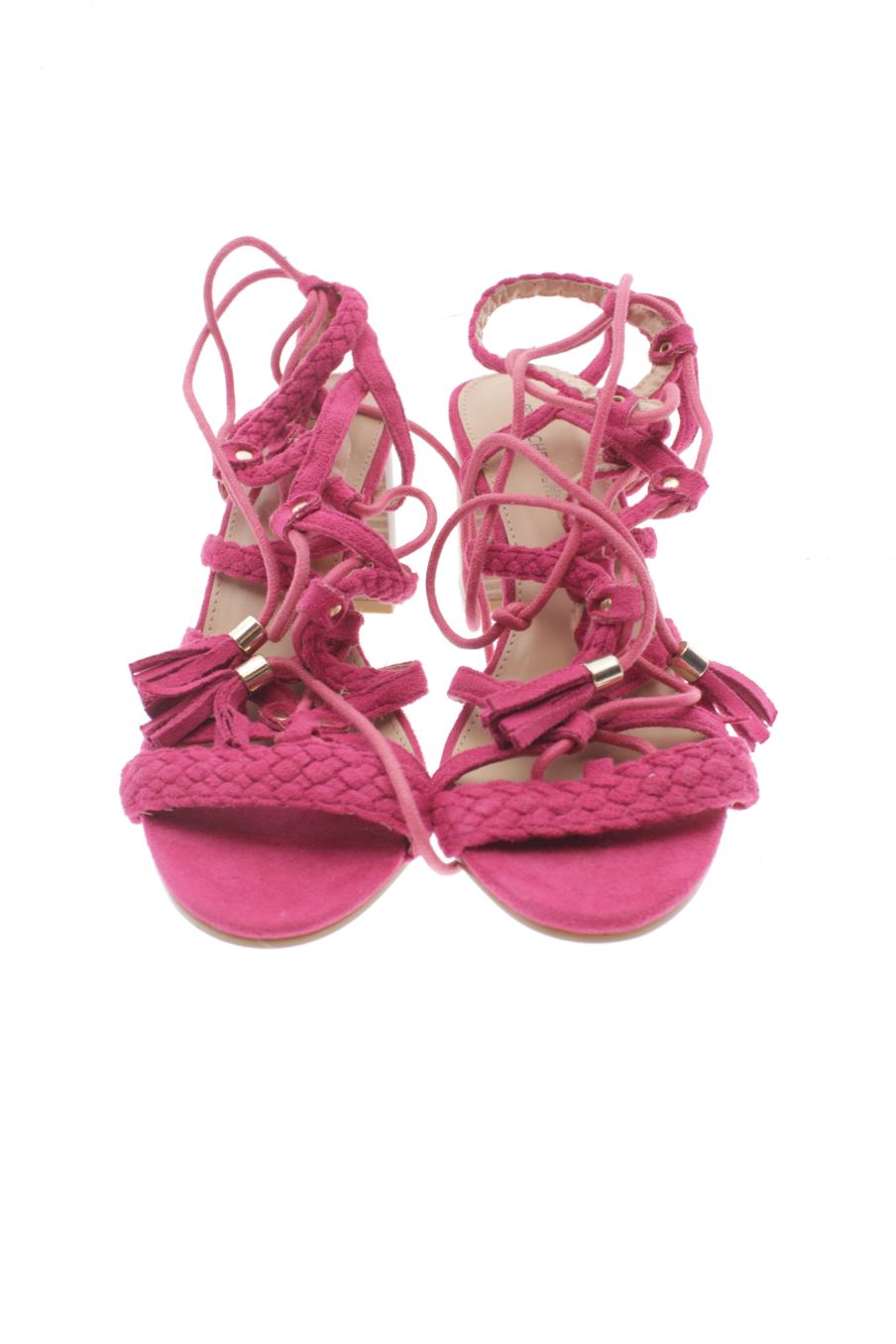 Sandalias tacon de Cache cache de la talla 38, de color rosa de