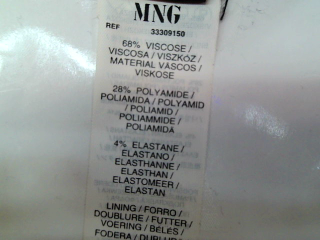 Jupe Mango de la taille M, de couleur bleu marine