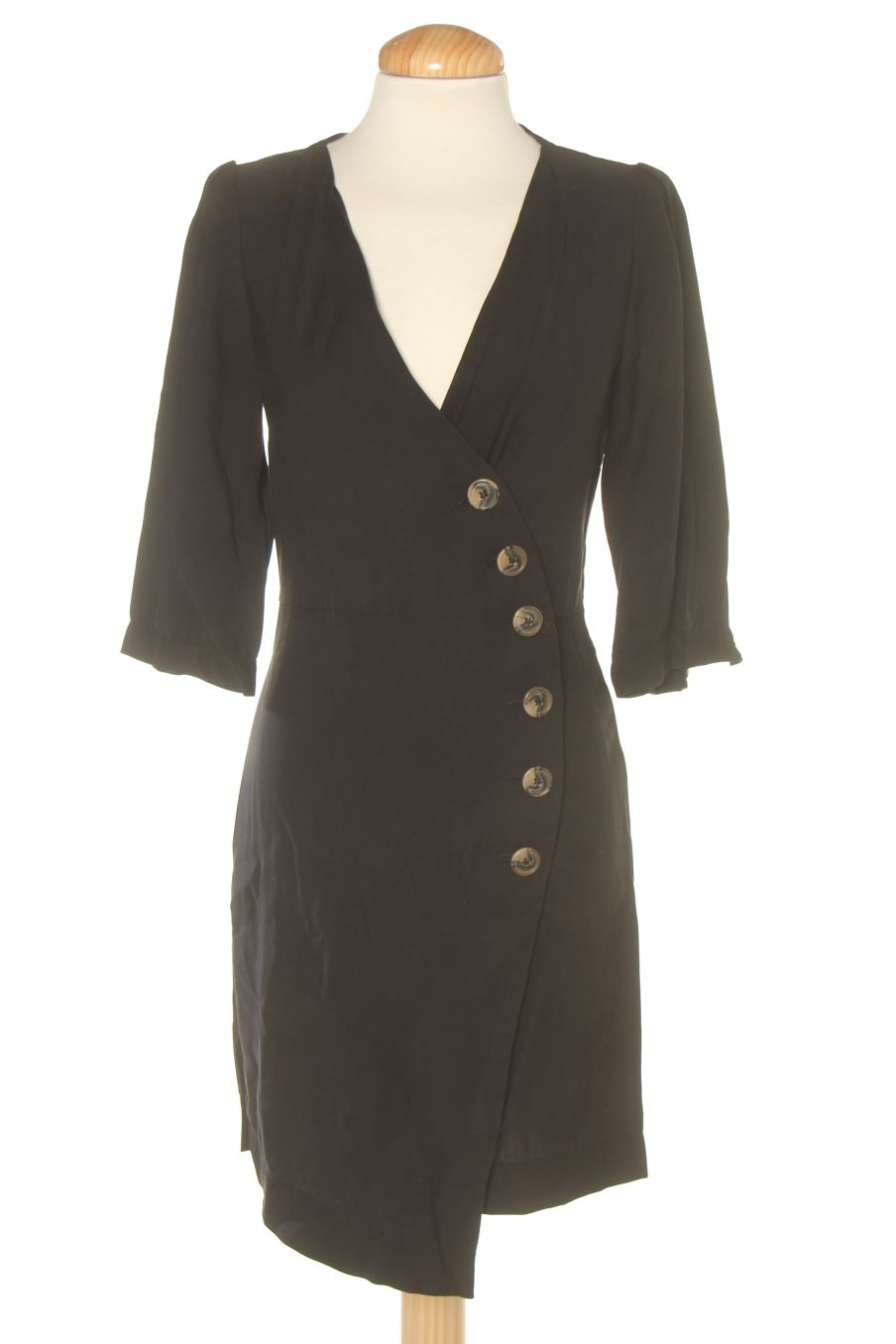 Vestido casual de Mango de la talla XS, de color negro