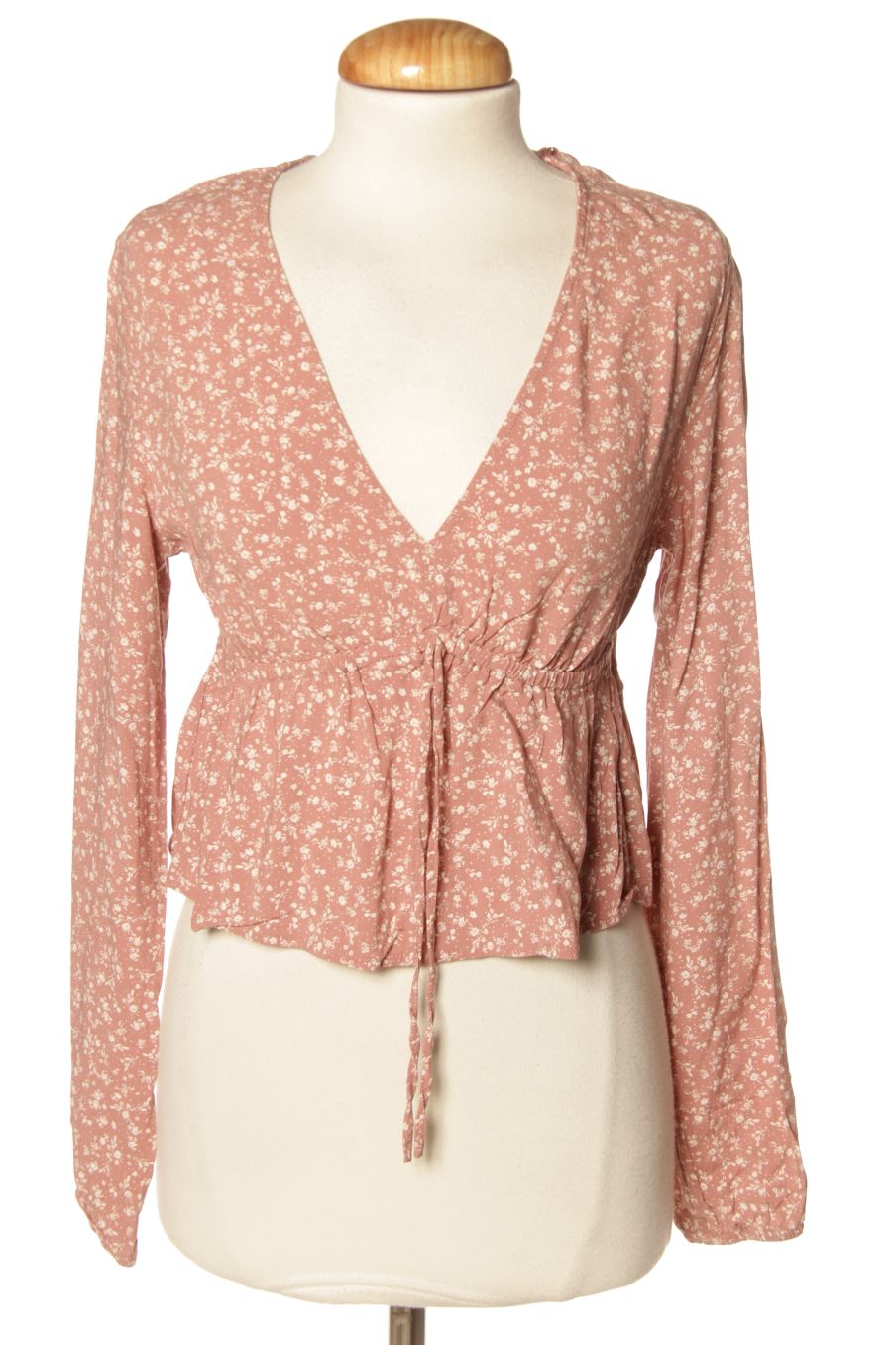 Blouse à manches longues Bershka de la taille M, de couleur rose