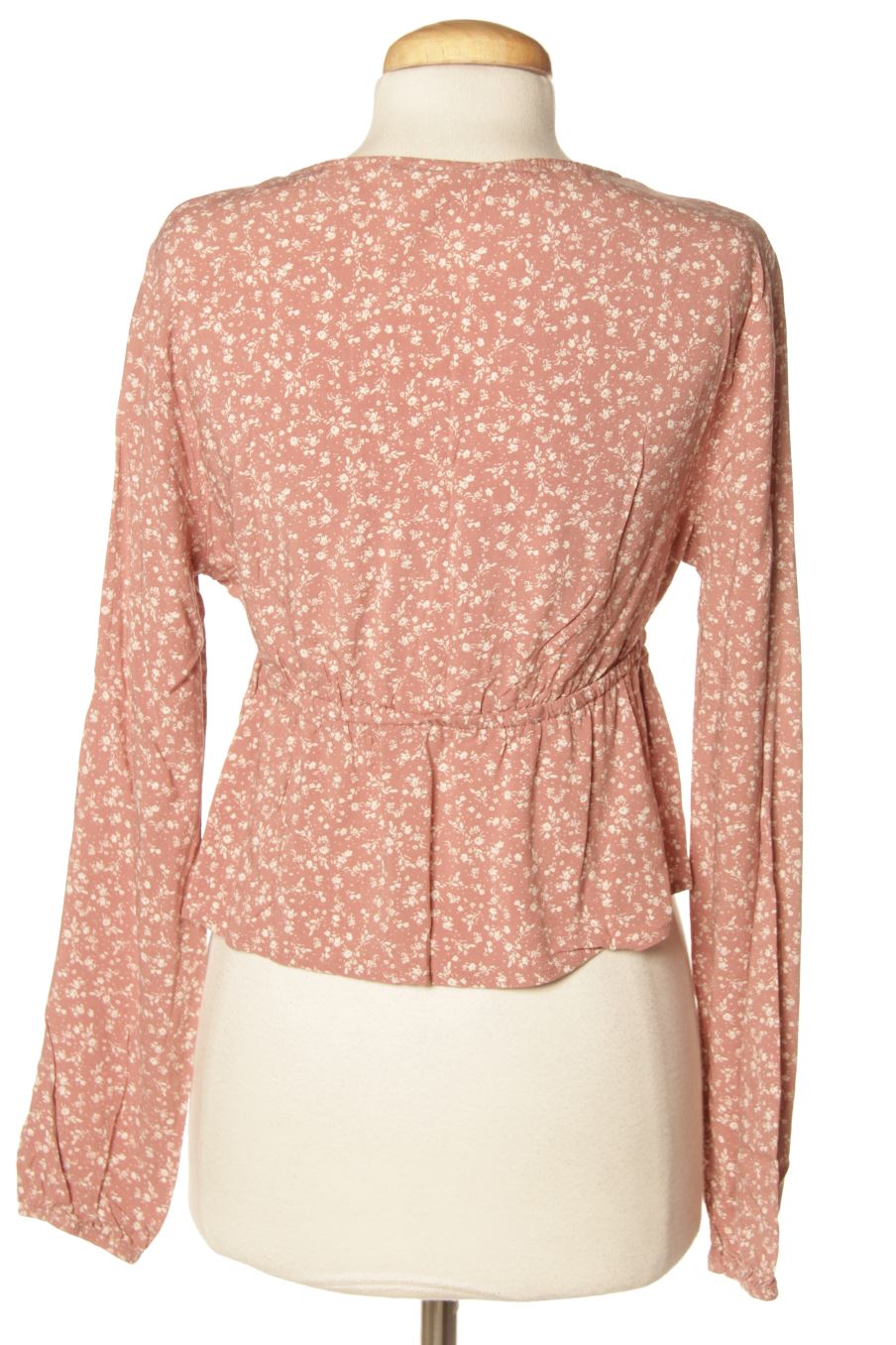 Blouse à manches longues Bershka de la taille M, de couleur rose