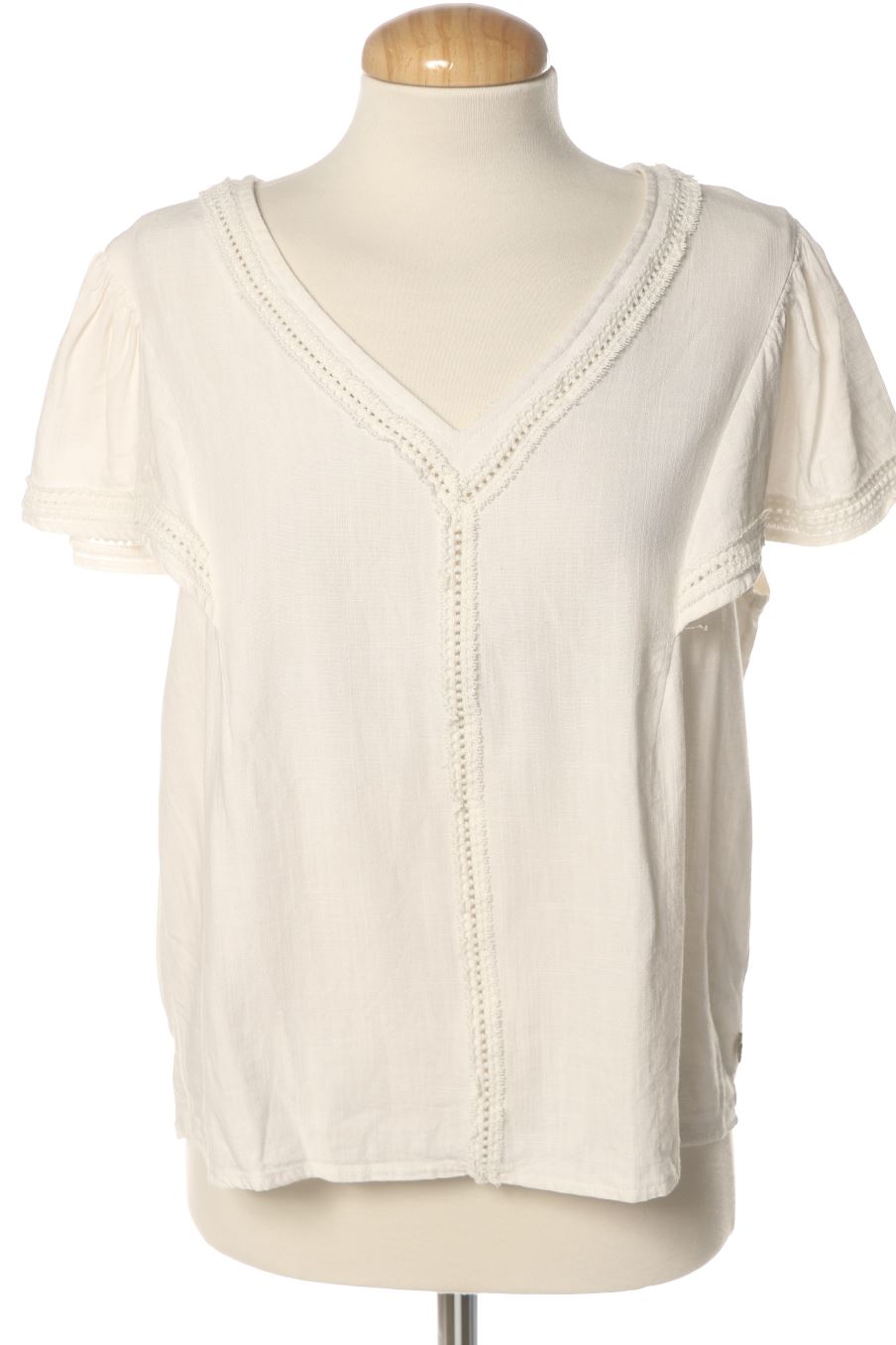 Kurzärmelige Bluse von Freeman T. Porter Größe L, Farbe Weiss, für
