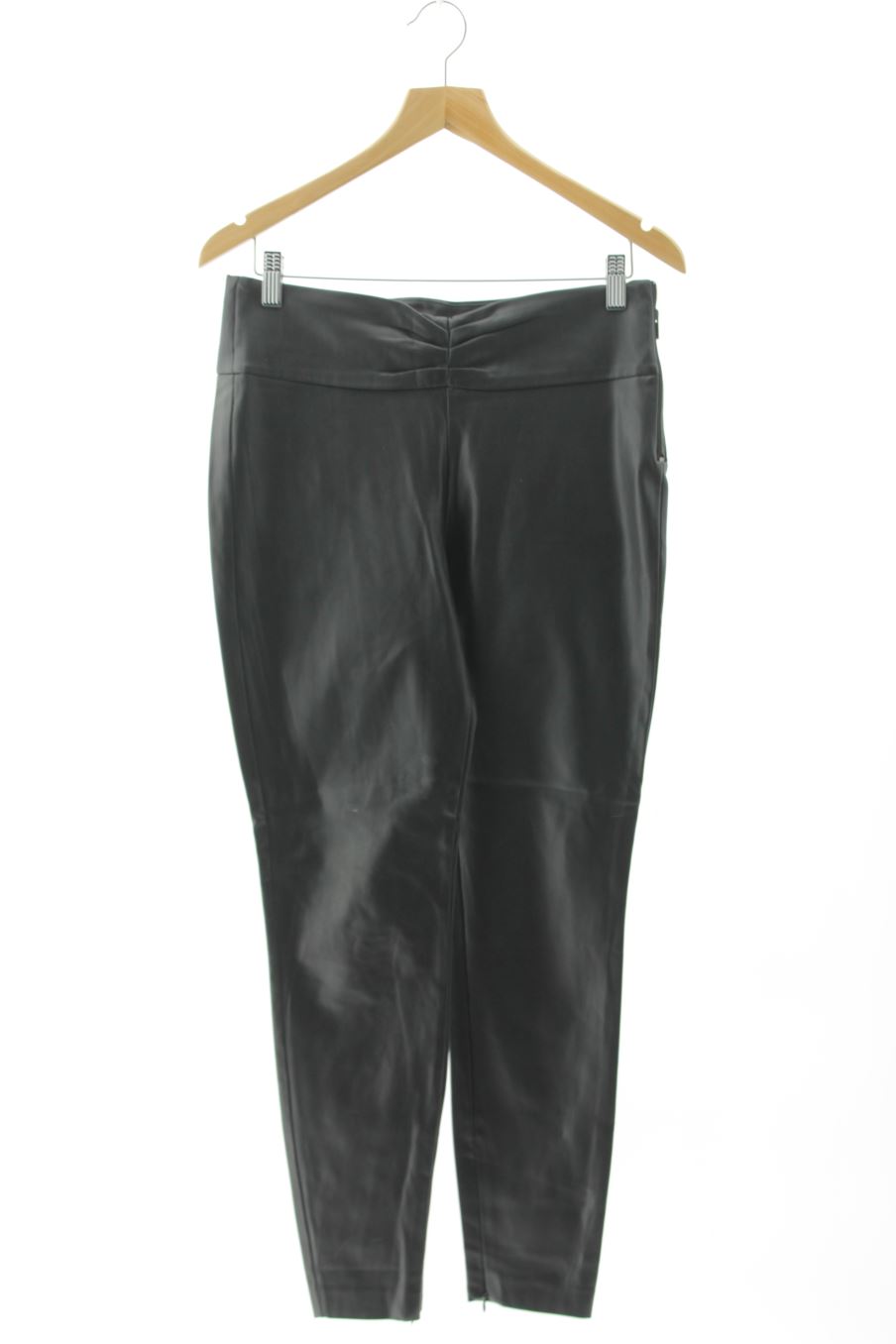 Pantalon Zara de la taille L, de couleur noir de synthétique