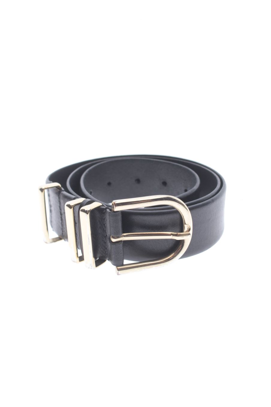 Cinturón de Massimo Dutti de la talla M, de color negro de piel