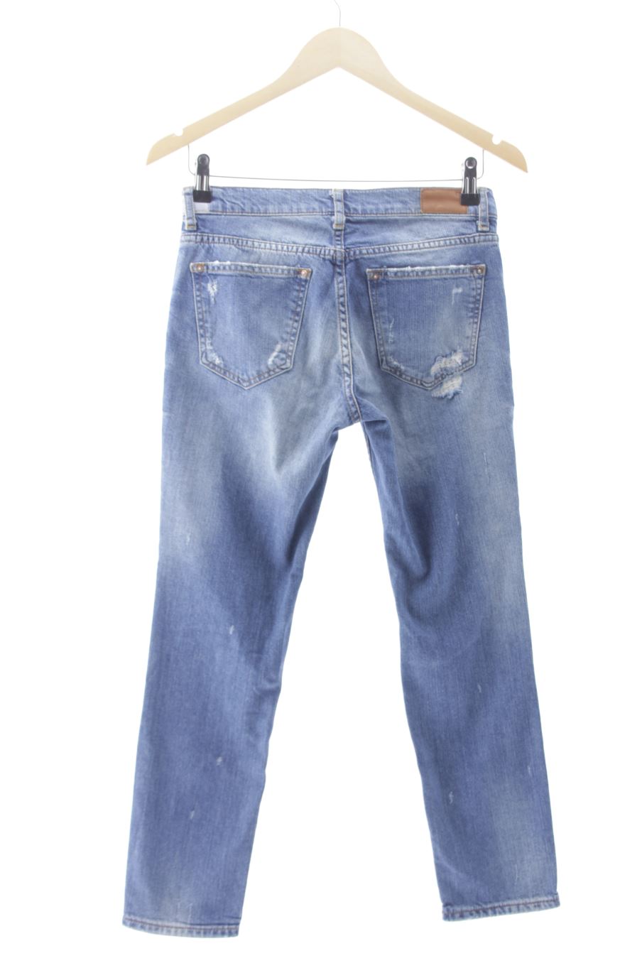 Vaquero de Zara de la talla 34, de color azul de ropa vaquera