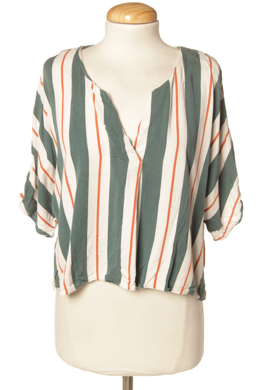 Blusa de manga corta de Native Youth de la talla M, de color rayas