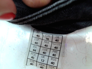 Jeans Promod de la taille 40, de couleur noir de denim