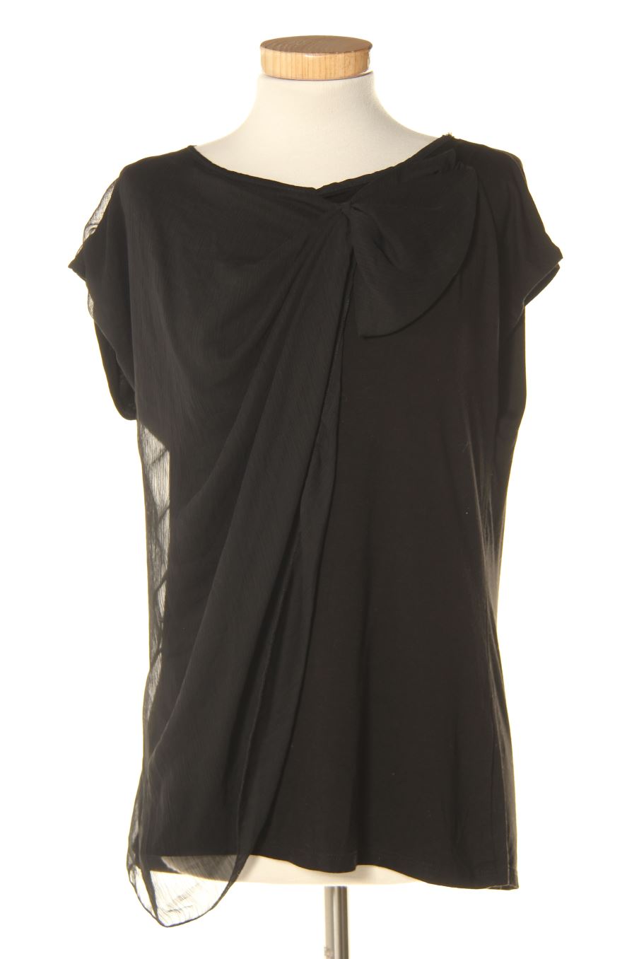 Kurzärmelige Bluse von Zendra Größe 46, Farbe Schwarz, für