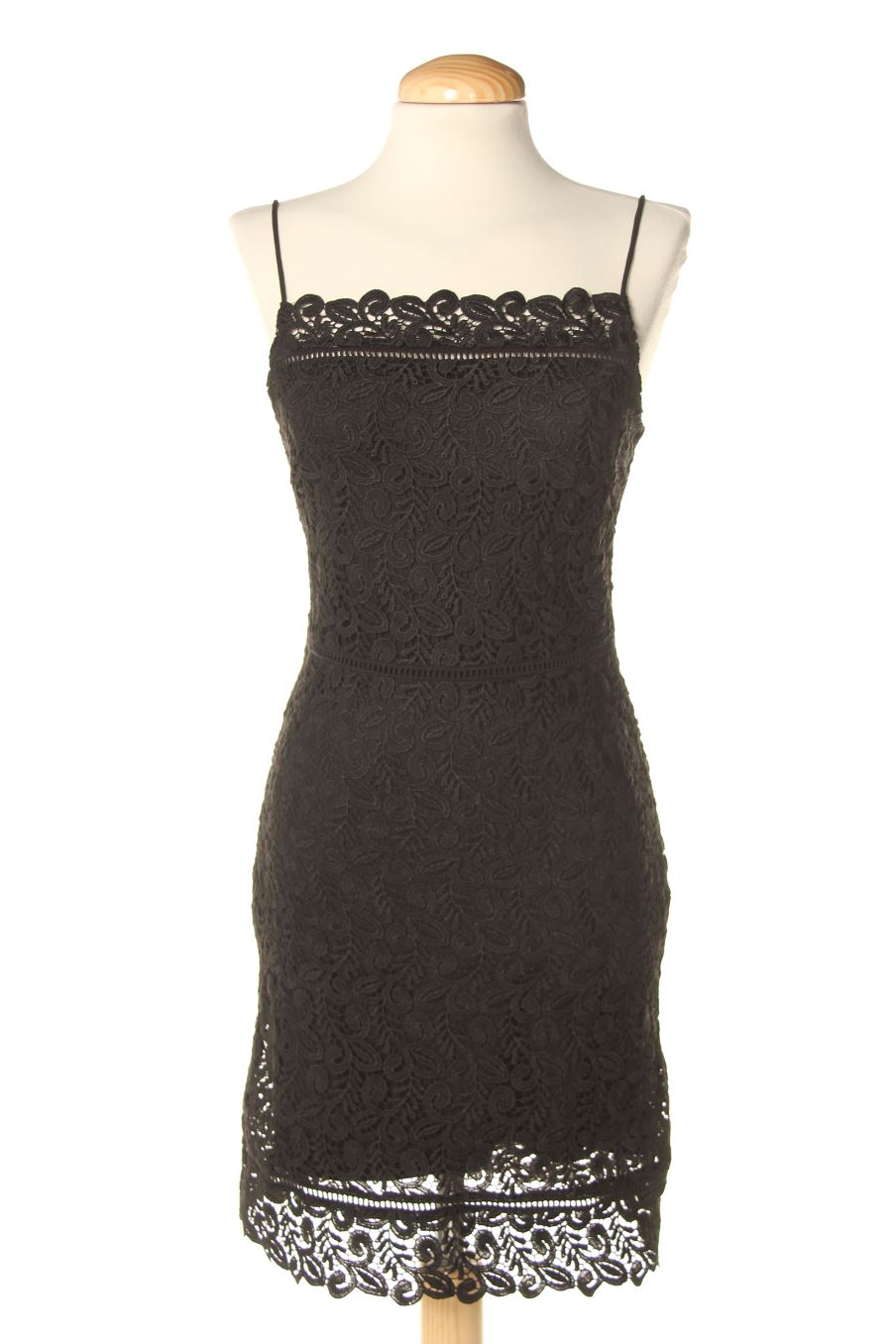 Vestido casual de Mango de la talla S, de color negro