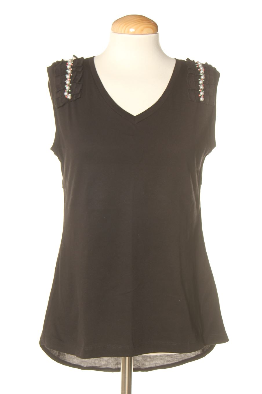 T-shirt Miss Sidecar de la taille S, de couleur noir