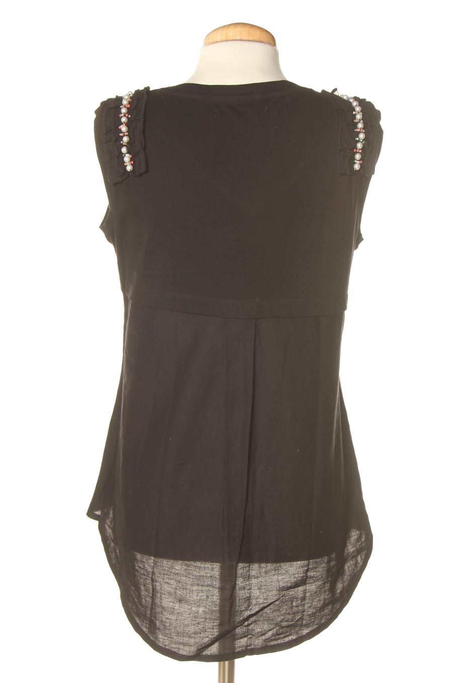 T-shirt Miss Sidecar de la taille S, de couleur noir