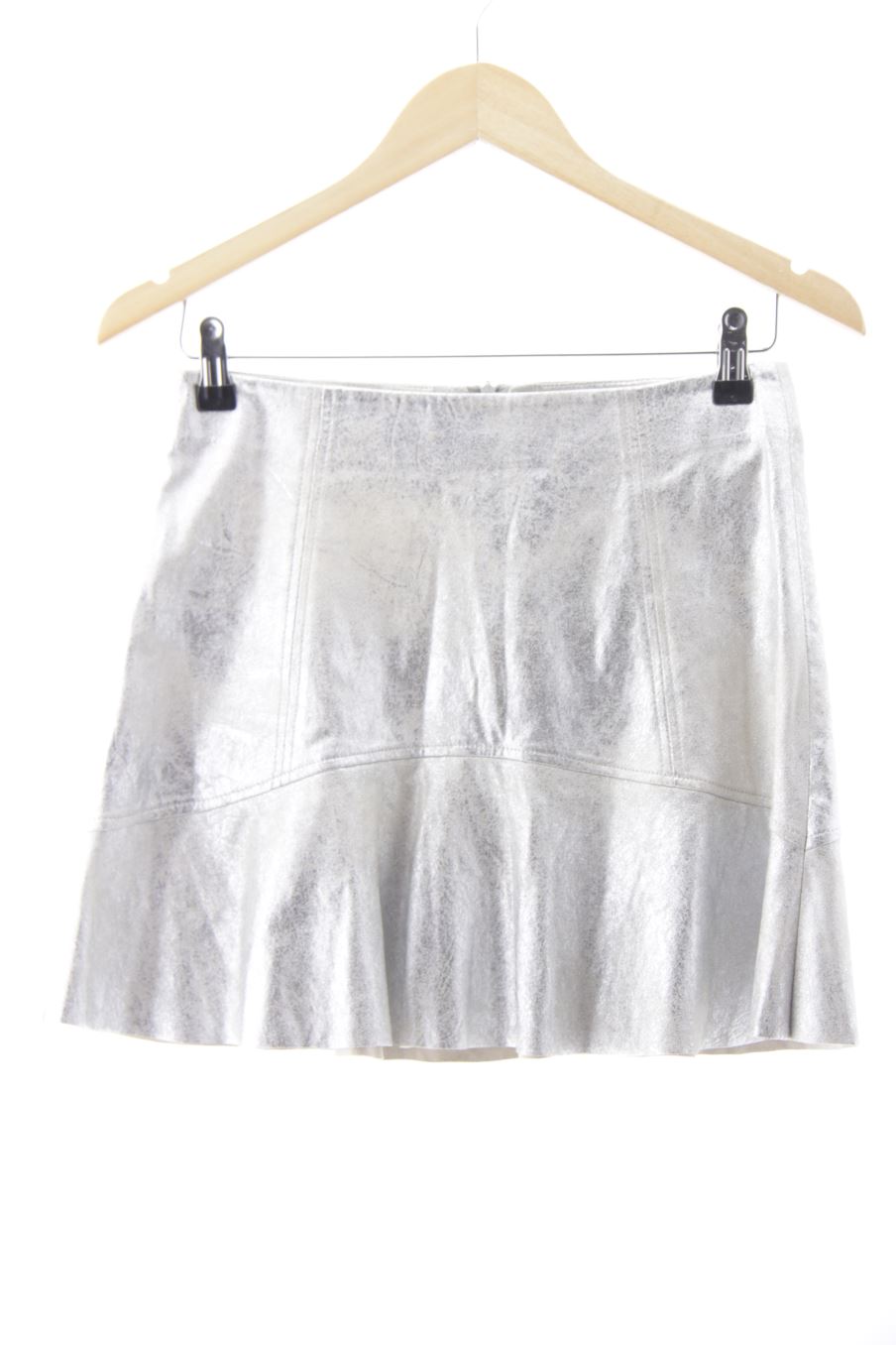 Falda de PERCENTIL de la talla 36, de color plateado