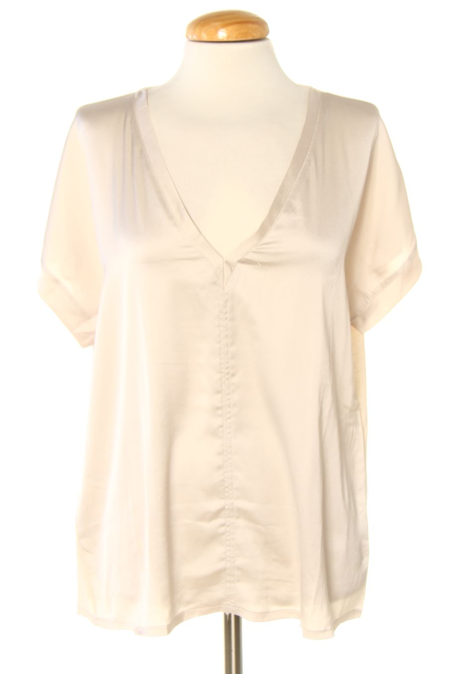 Blouse à manches courtes Mango de la taille S, de couleur beige