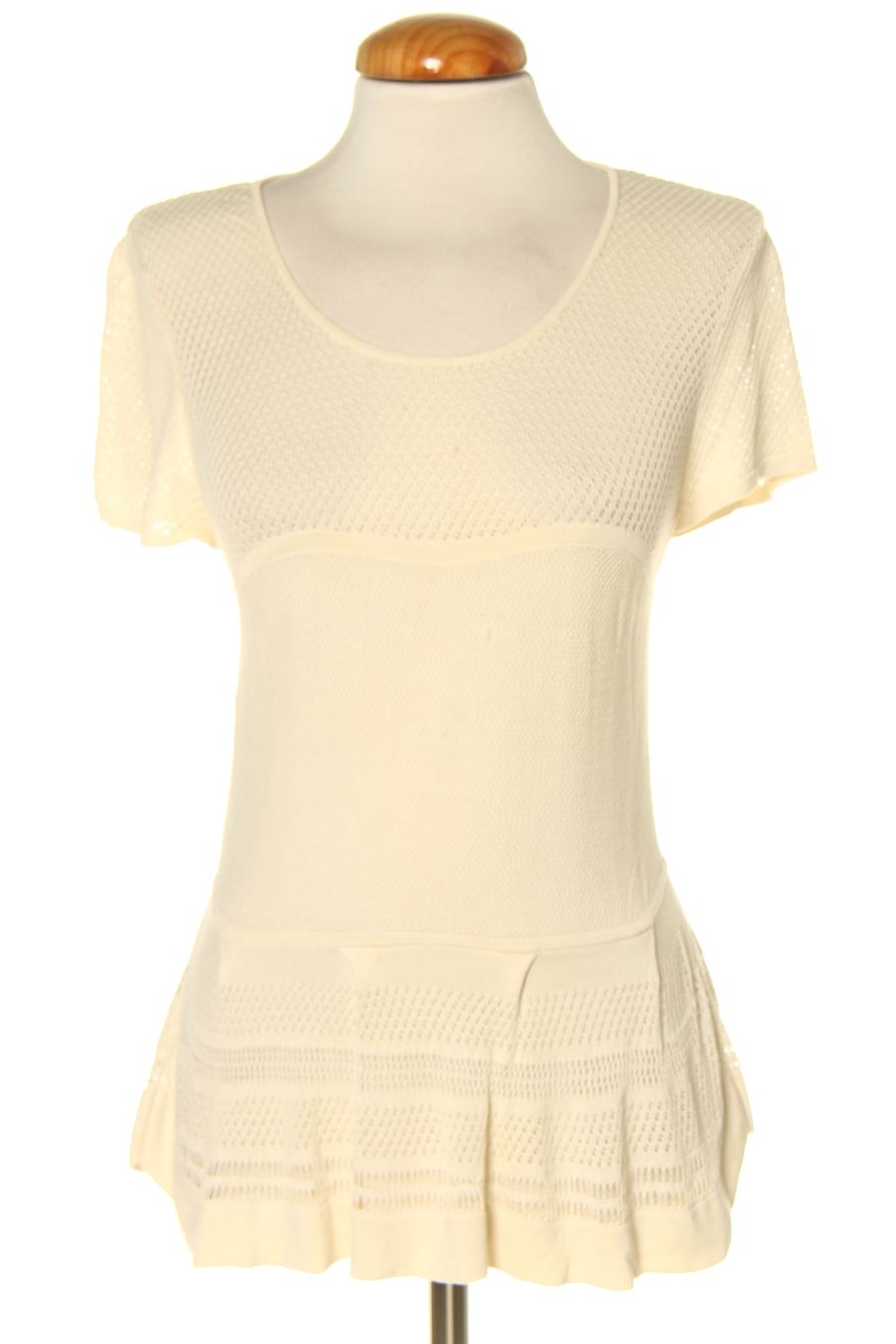 Top BCBGMAXAZRIA de la taille S, de couleur beige de soie