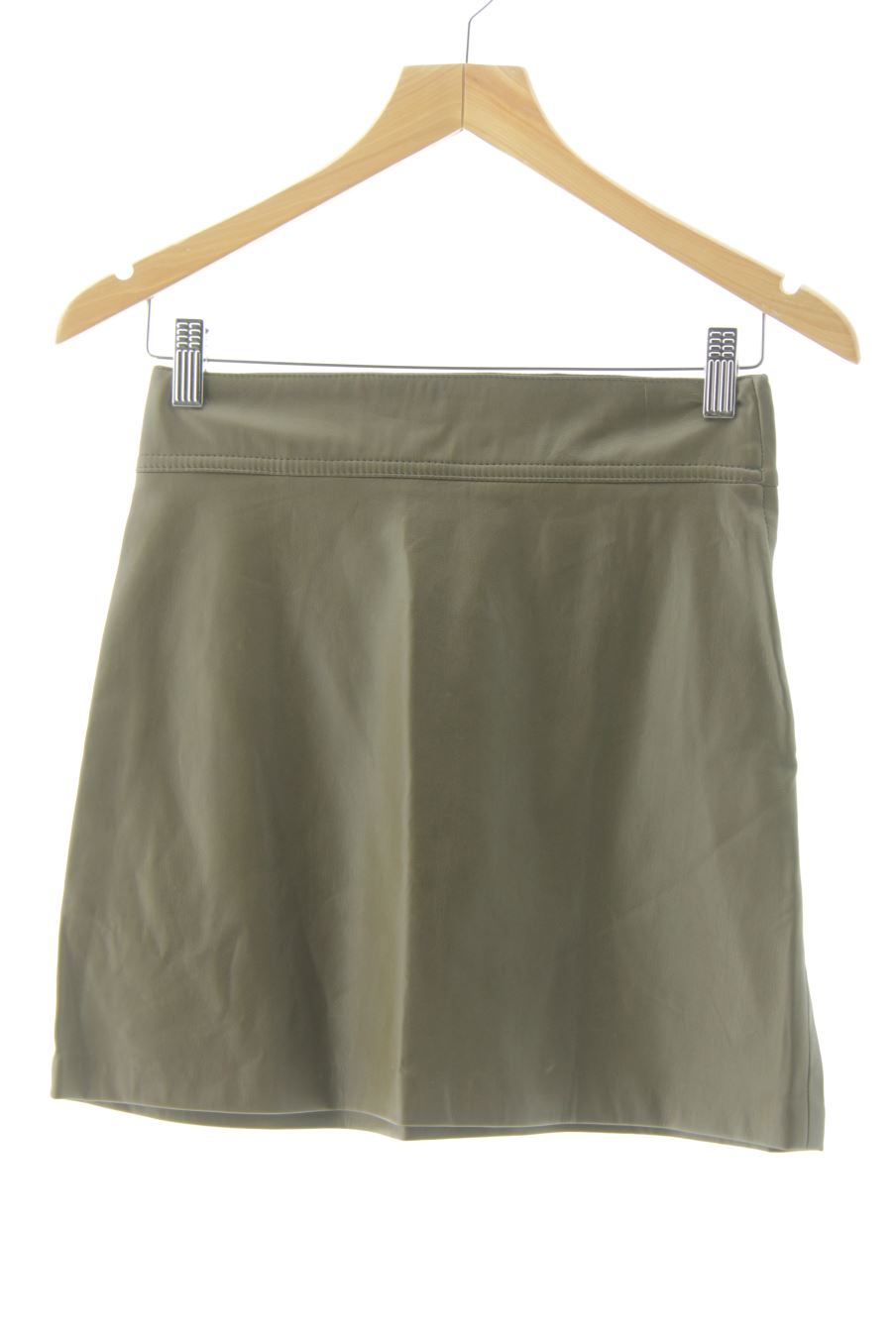 Falda de Mango de la talla XS, de color verde de sintético