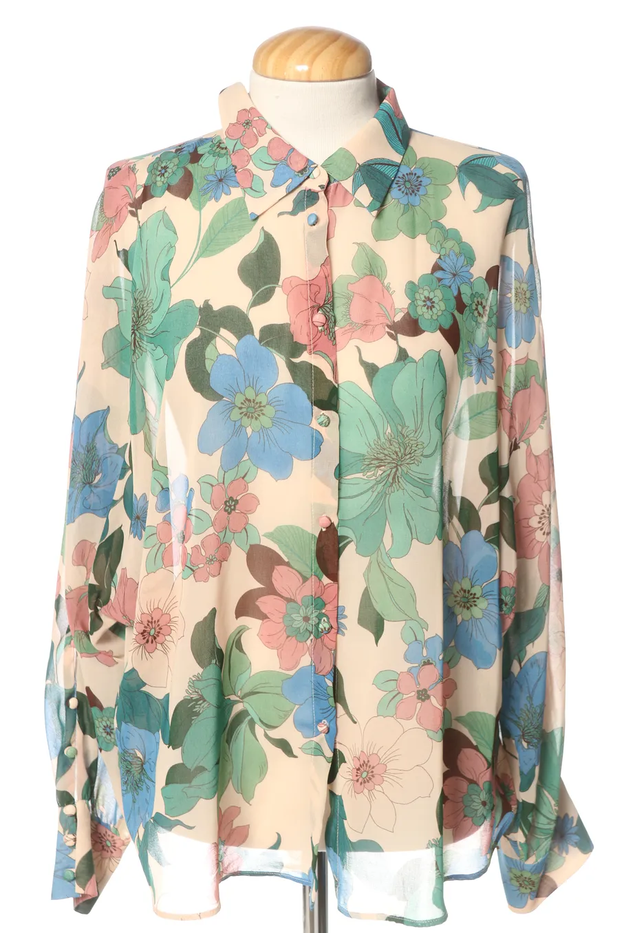 Chemise Zara de la taille XL, de couleur fleurs