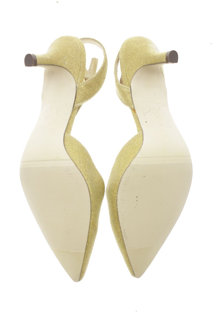 Zapatos de tacon de Menbur de la talla 39, de color dorado de