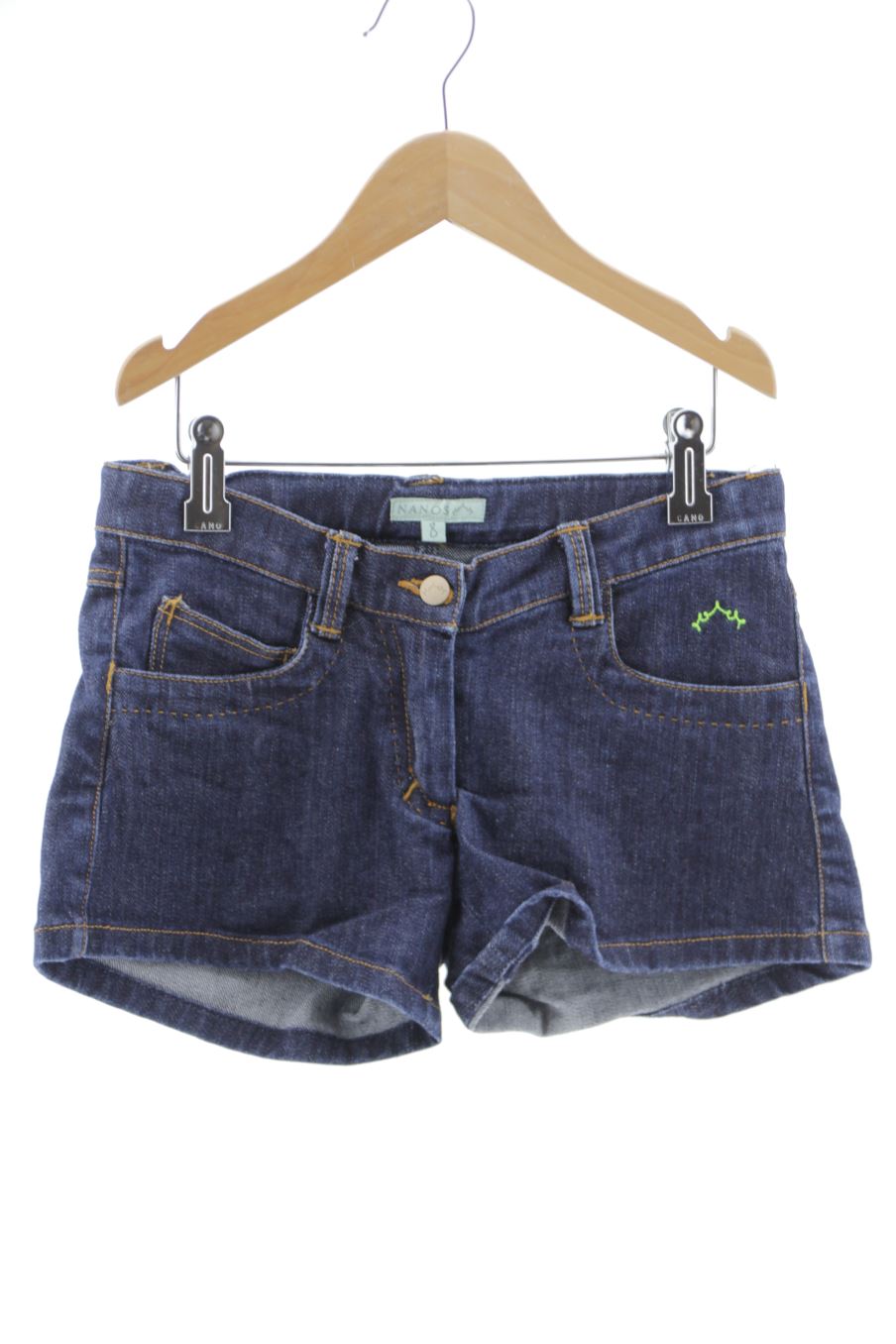 Short en jean Nanos de la taille 8 ans de denim de seconde main