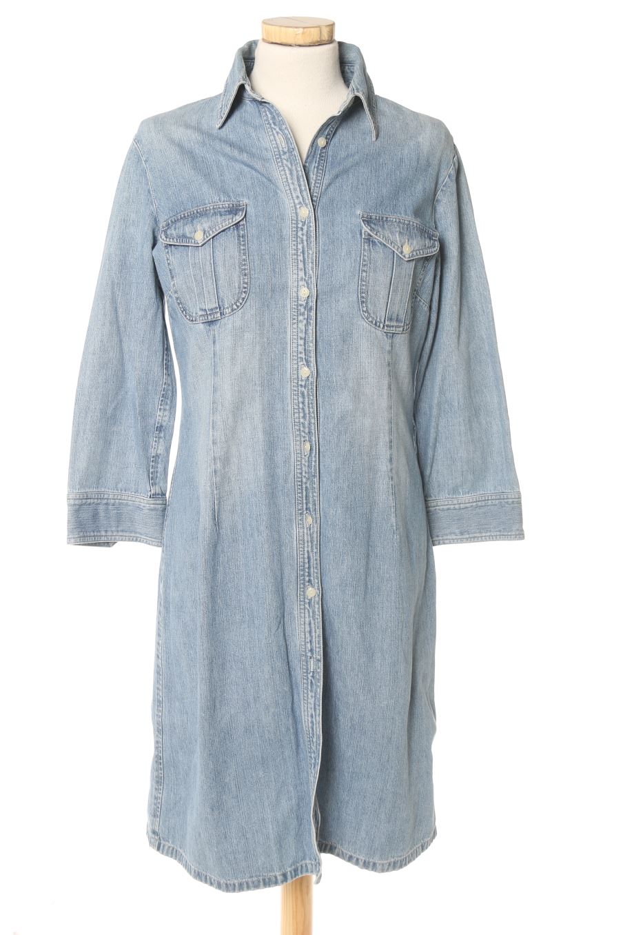 Einfaches Kleid von Polo Ralph Lauren Größe M, Farbe Blau, aus Jeanskleidung für