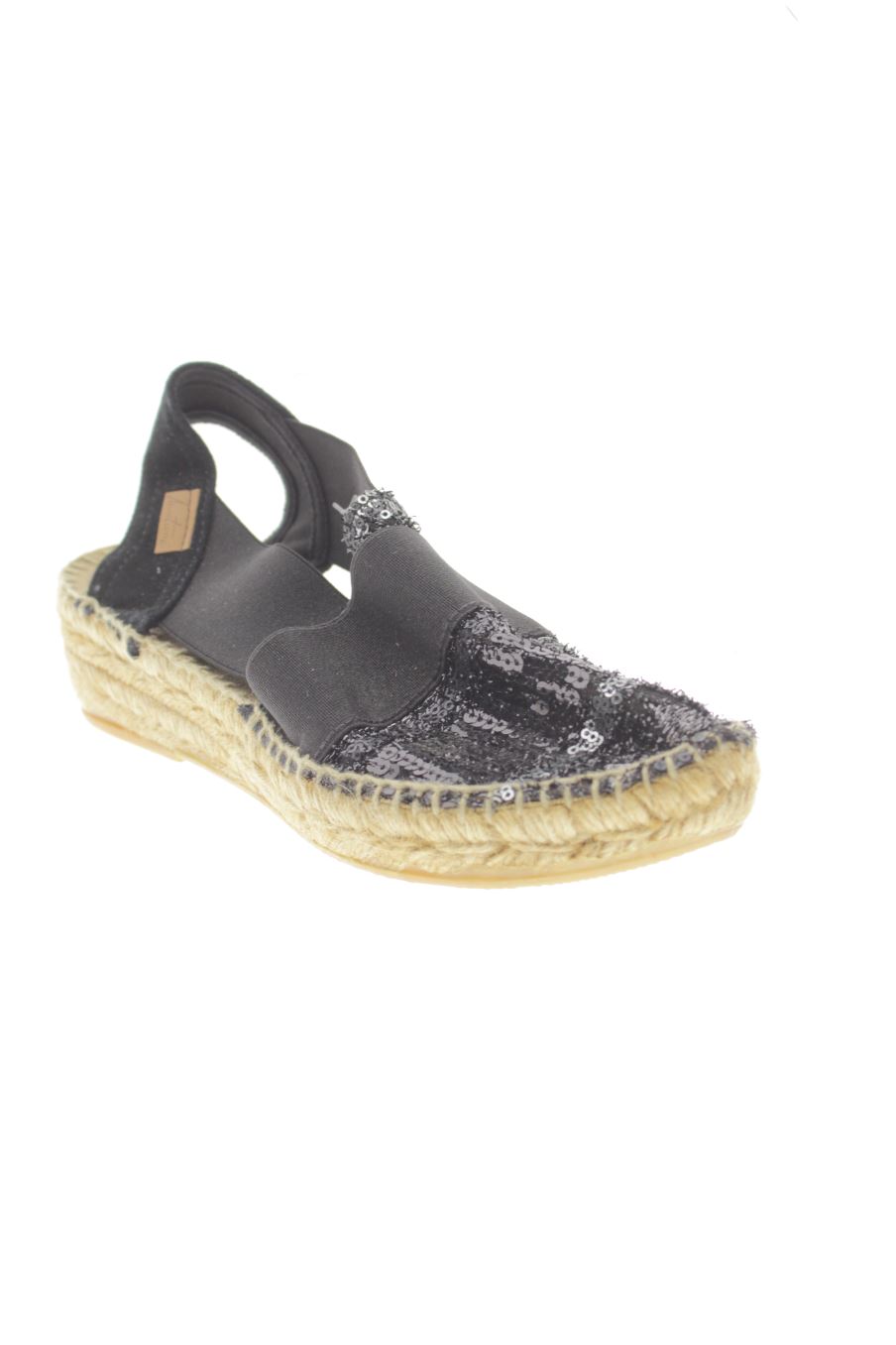 Sandalias planas de Montaner de la talla 39, de color negro de