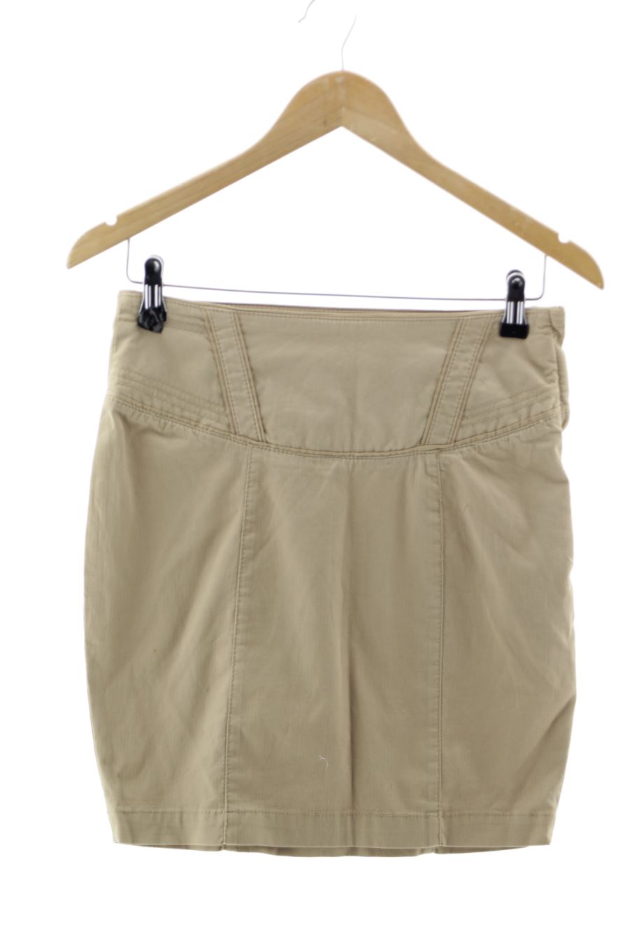 Aufwändiger Rock von Stradivarius Größe 36, Farbe Beige, für
