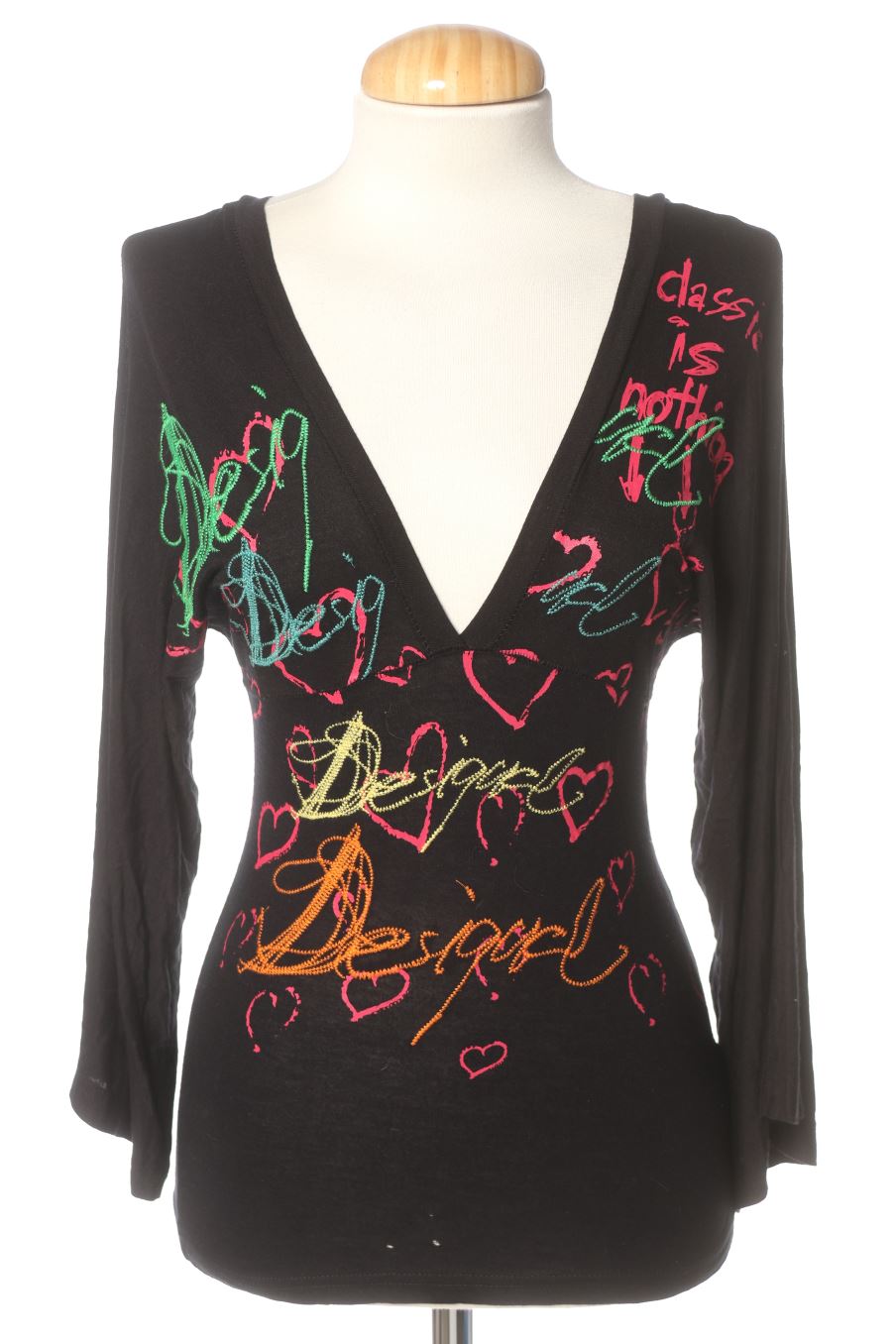 T-shirt à manches longues Desigual de la taille M, de couleur imprimés
