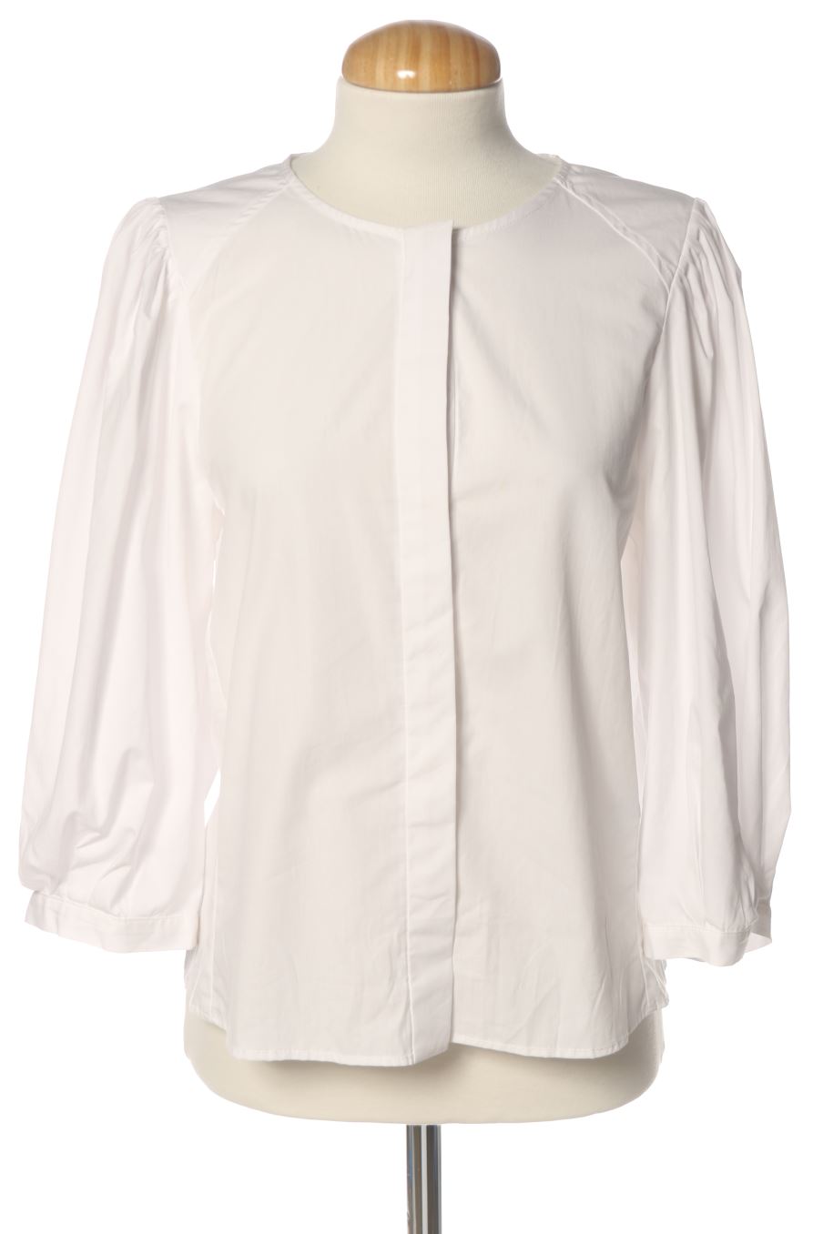 Blusa de manga corta de Zara de la talla S, de color blanco