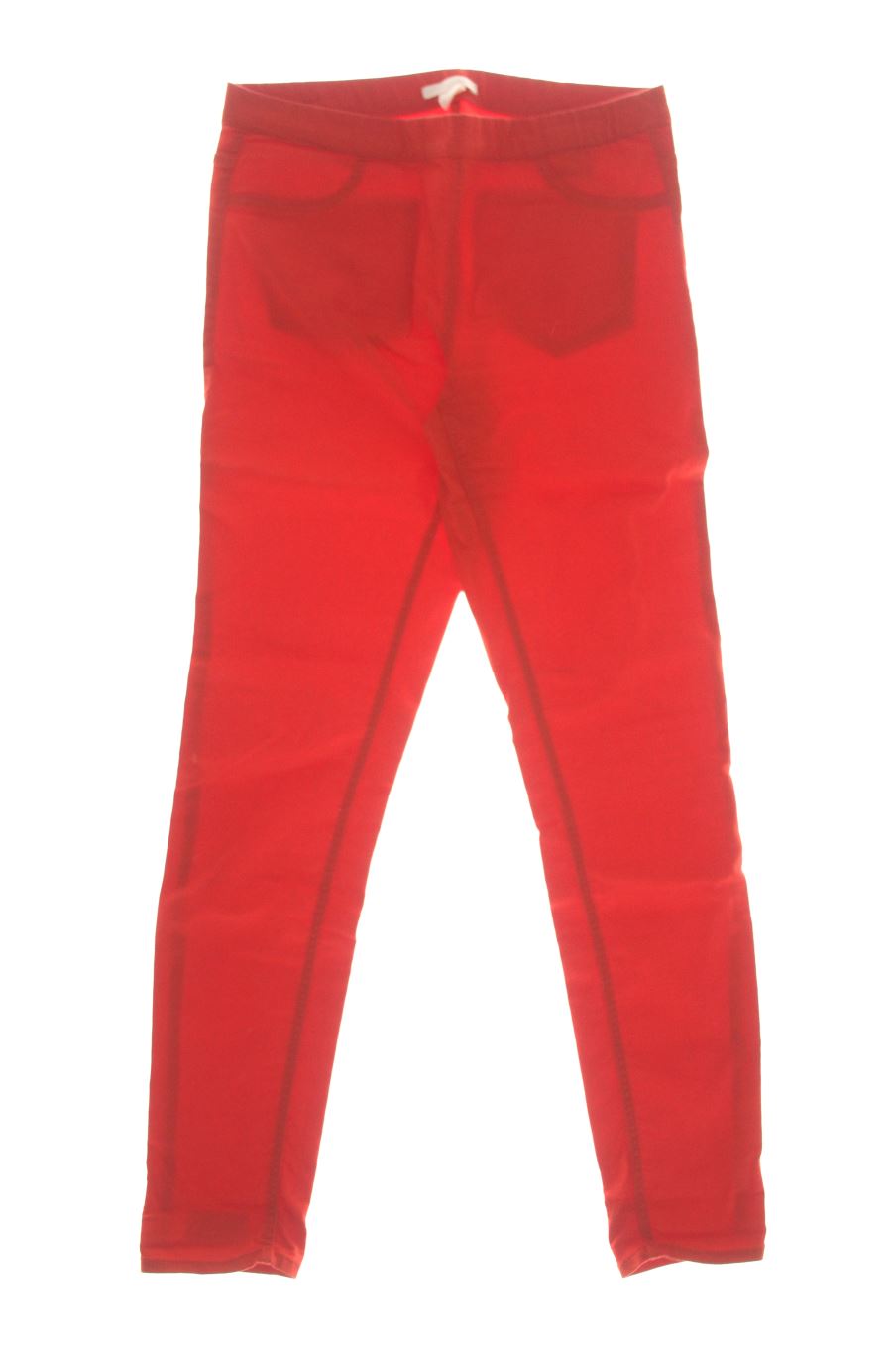 Vaqueros de H&M de la talla 38, de color rojo de ropa vaquera