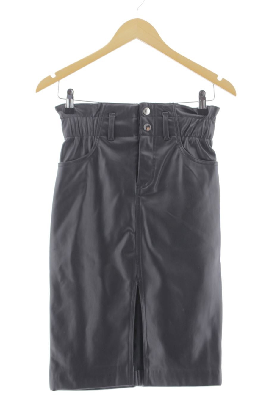 Aufwändiger Rock von Bershka Größe S, Farbe Schwarz, aus Synthetisch für