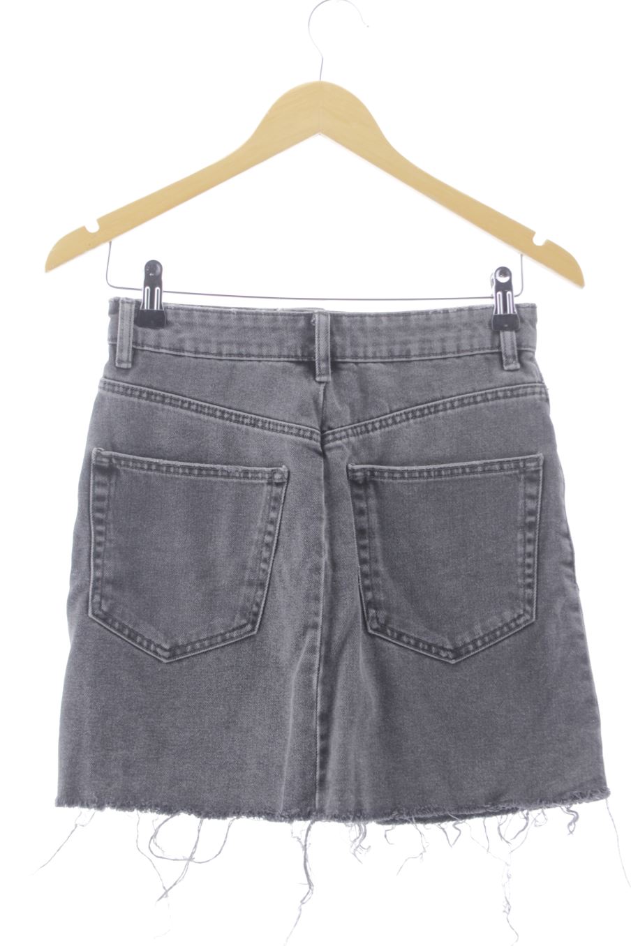 Jupe Zara de la taille S, de couleur gris de denim