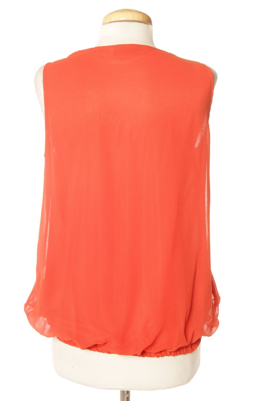 Blouse à manches courtes Zara de la taille S, de couleur orange