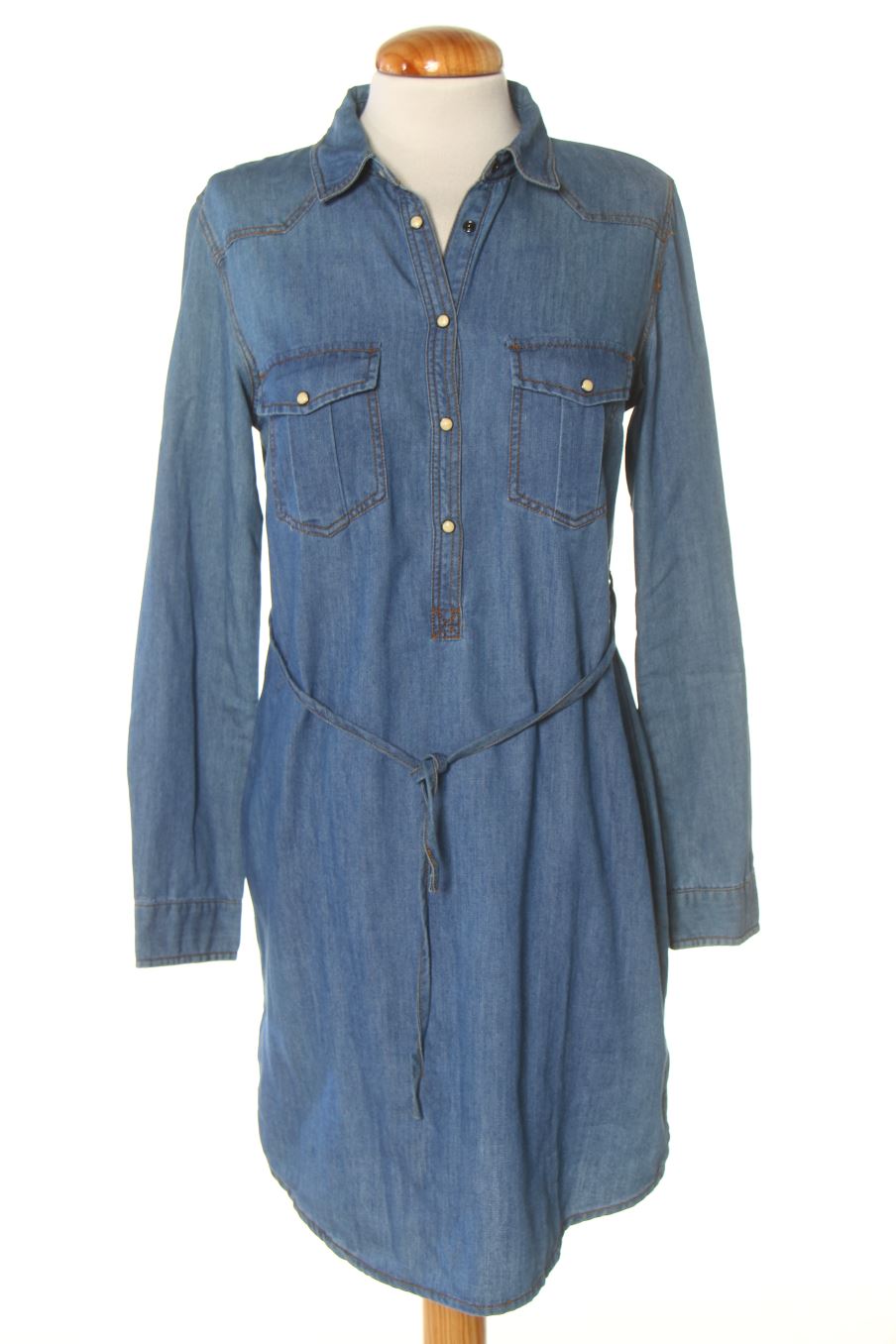 Vestito casual de Springfield de la talla 36, de color blu