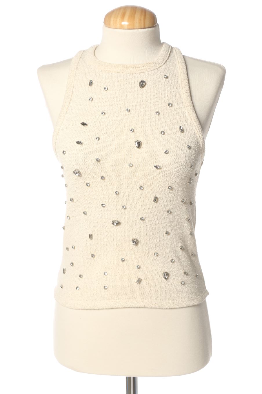 Top Zara de la taille S, de couleur beige
