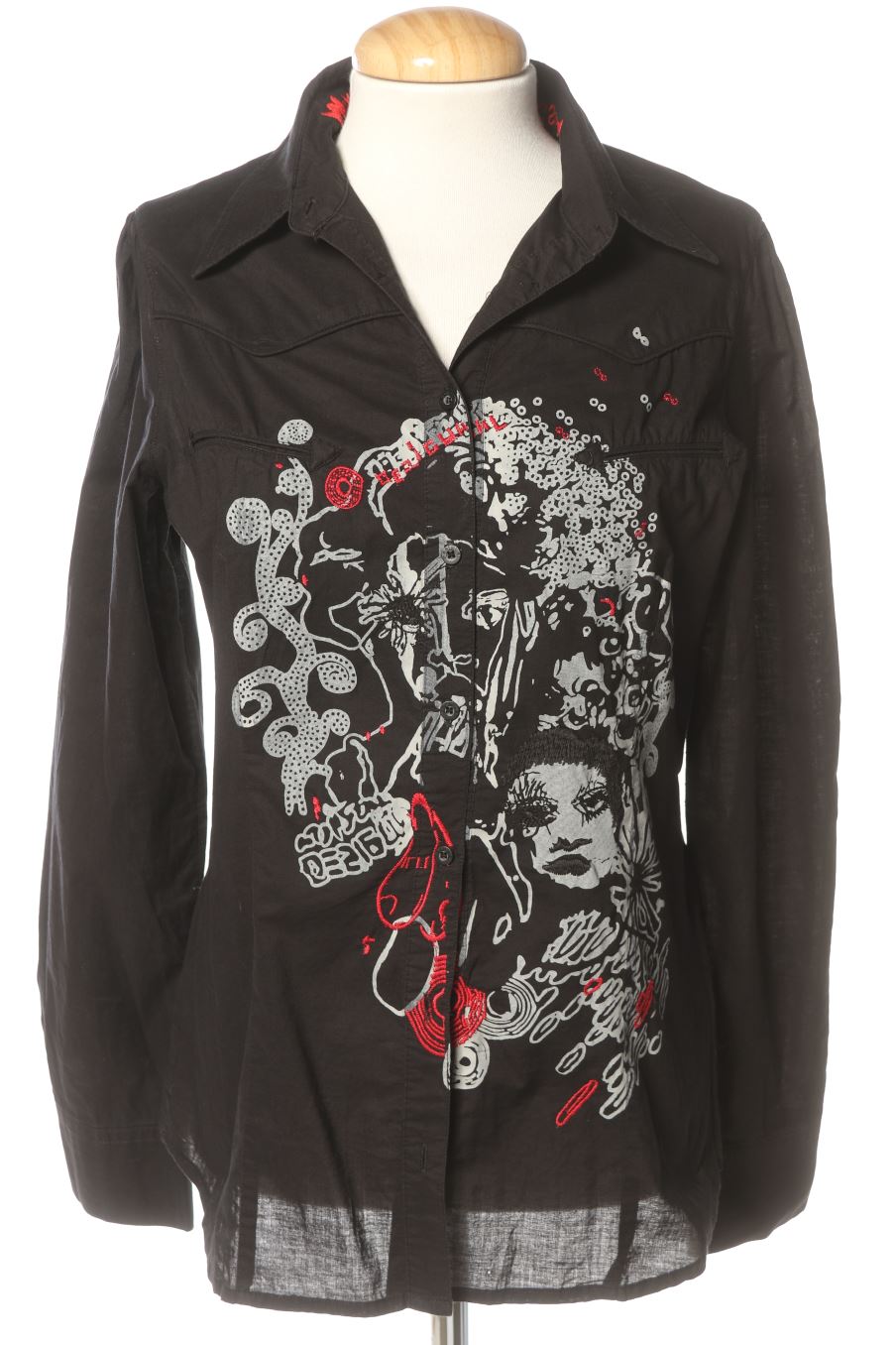 Camisa de Desigual de la talla 40, de color negro