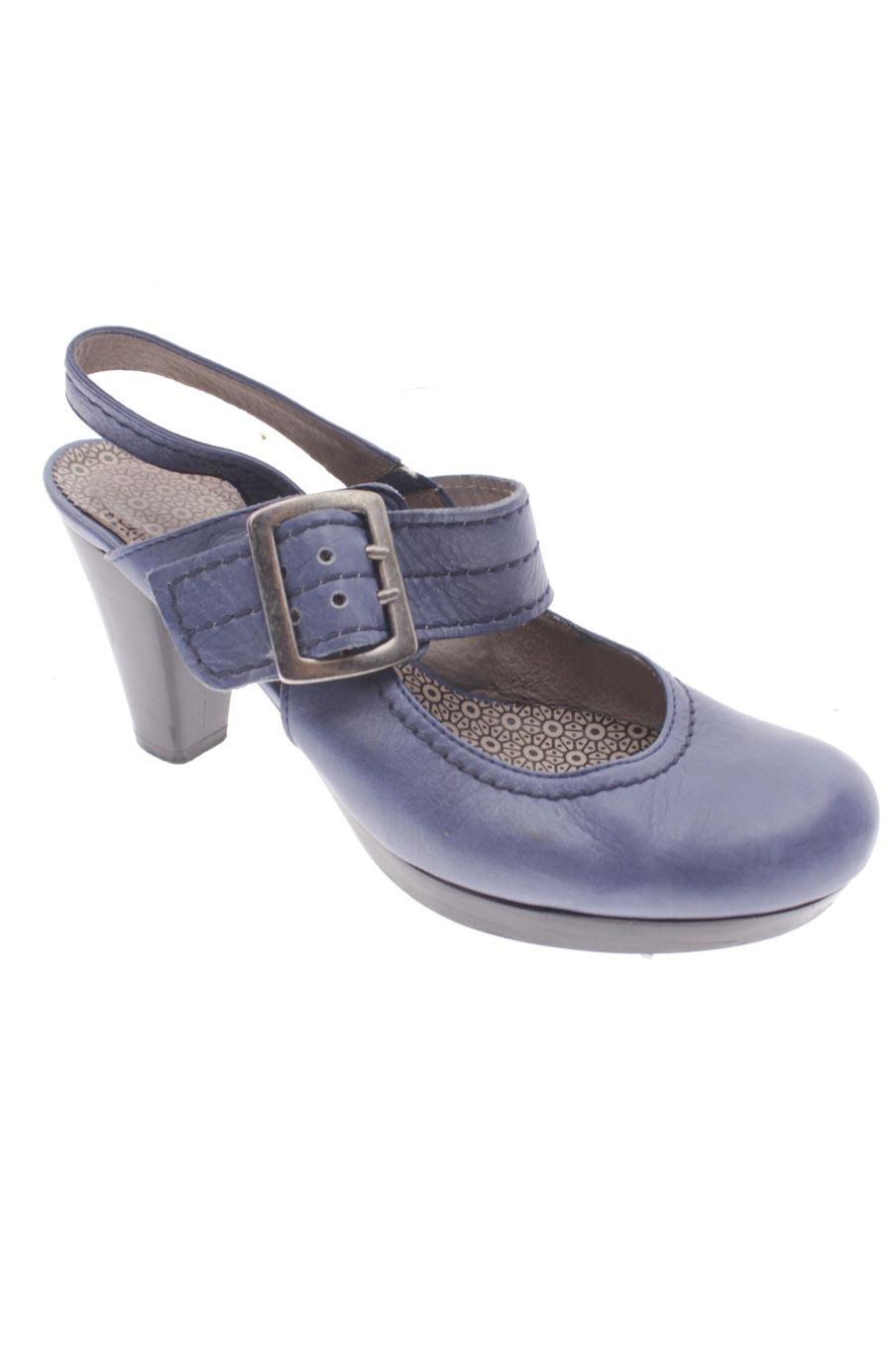 Sandalias tacon de Wonders de la talla 37, de color azul de