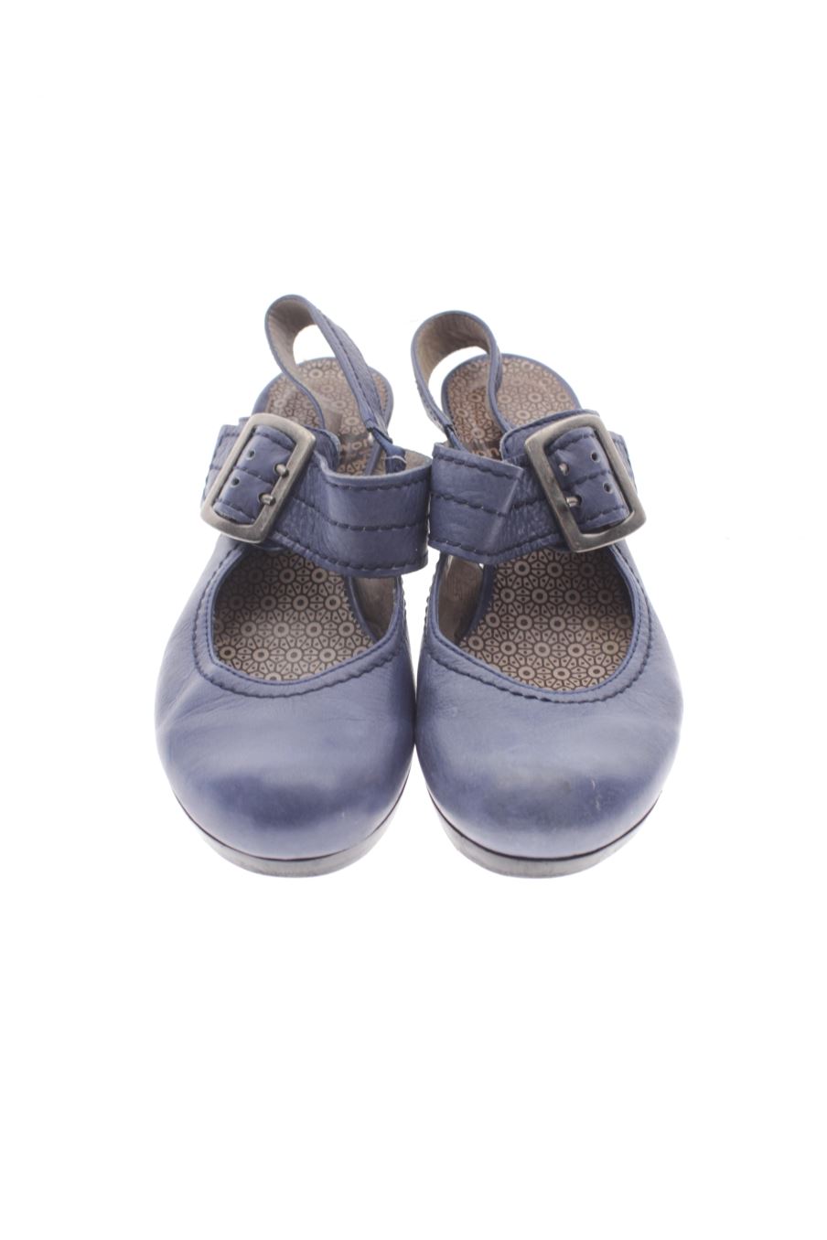 Sandalias tacon de Wonders de la talla 37, de color azul de