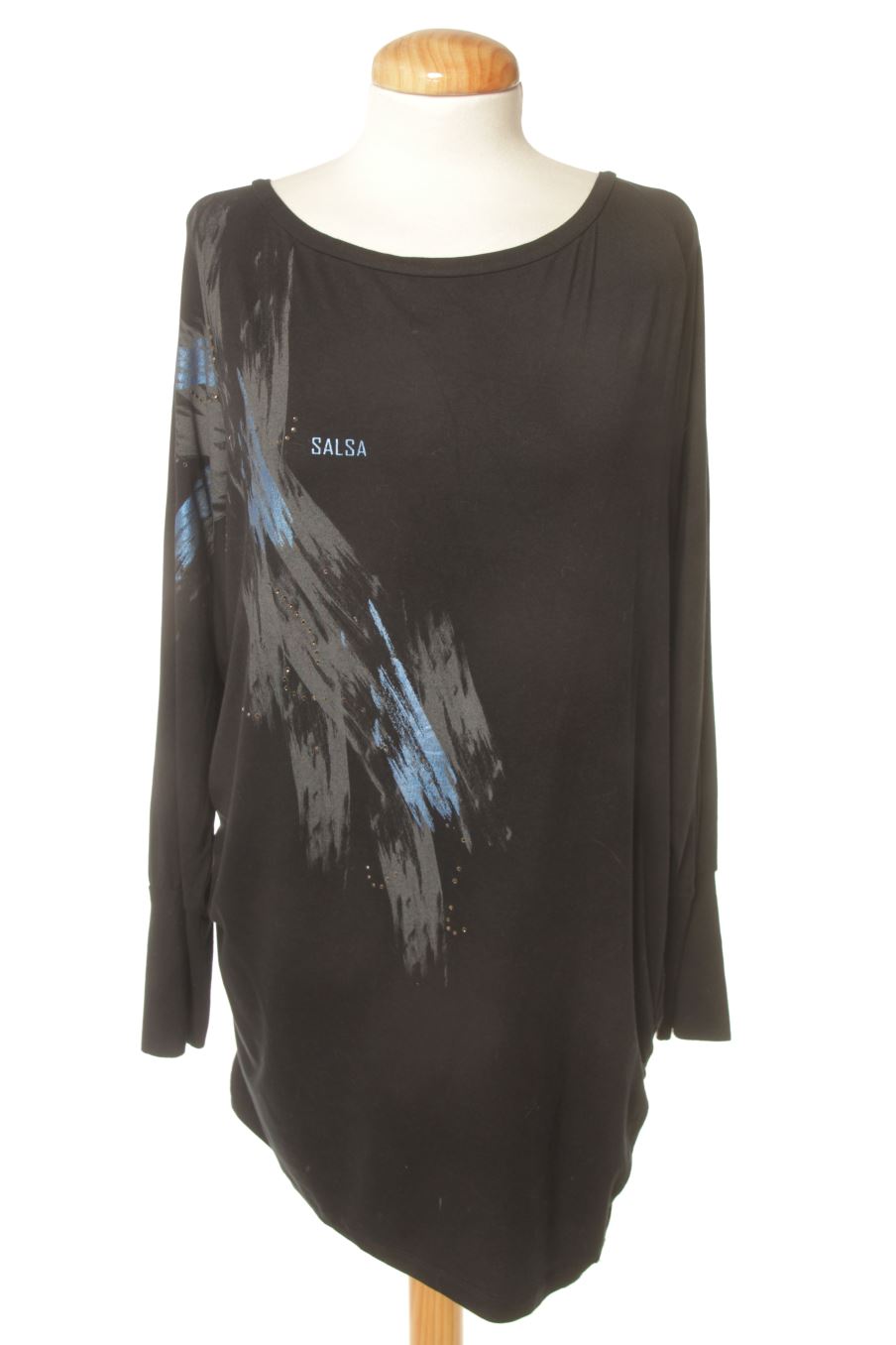 Langärmeliges T-Shirt von salsa Größe XL, Farbe Schwarz, für