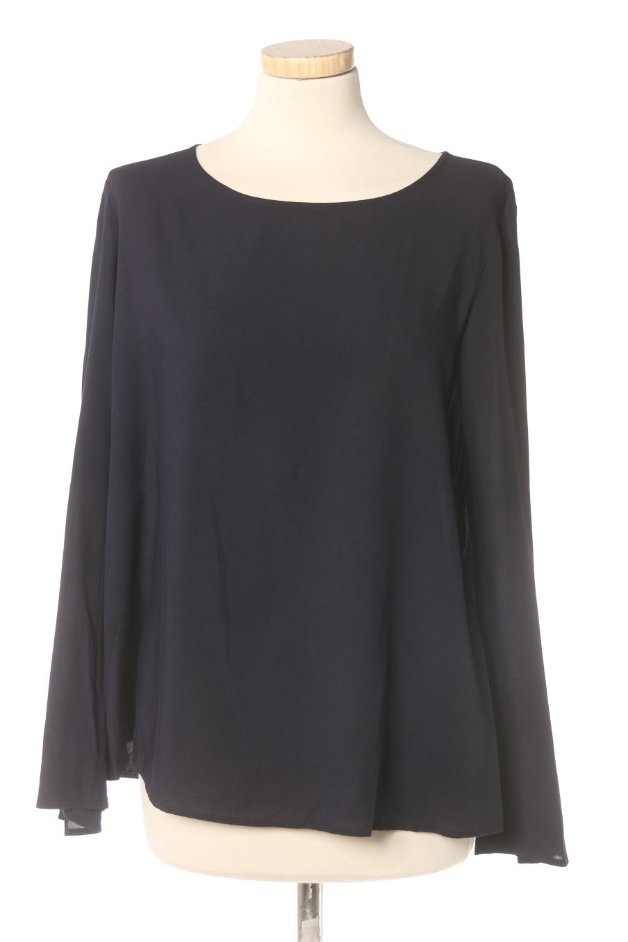 Blouse à manches longues Uniqlo de la taille S, de couleur bleu marine