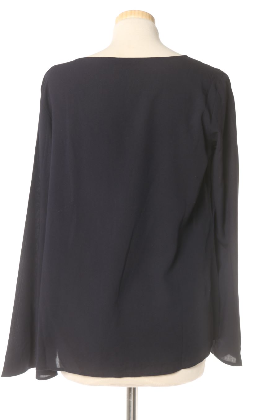 Blouse à manches longues Uniqlo de la taille S, de couleur bleu marine