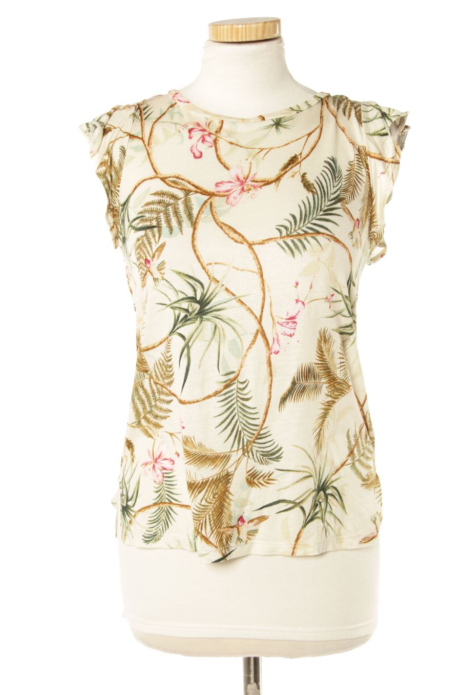 T-shirt H&M de la taille XS, de couleur fleurs