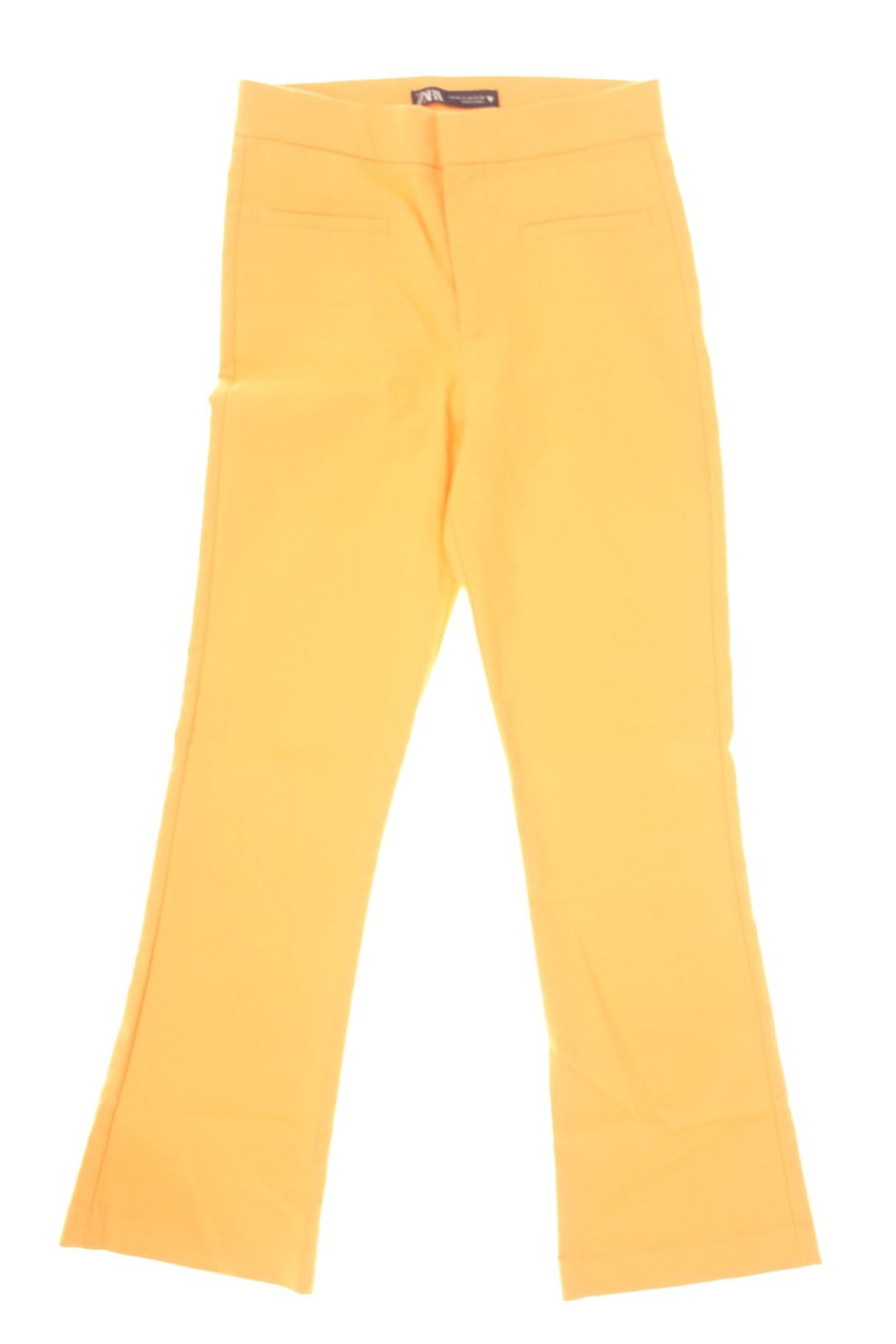 Pantalon Zara de la taille XS de couleur jaune