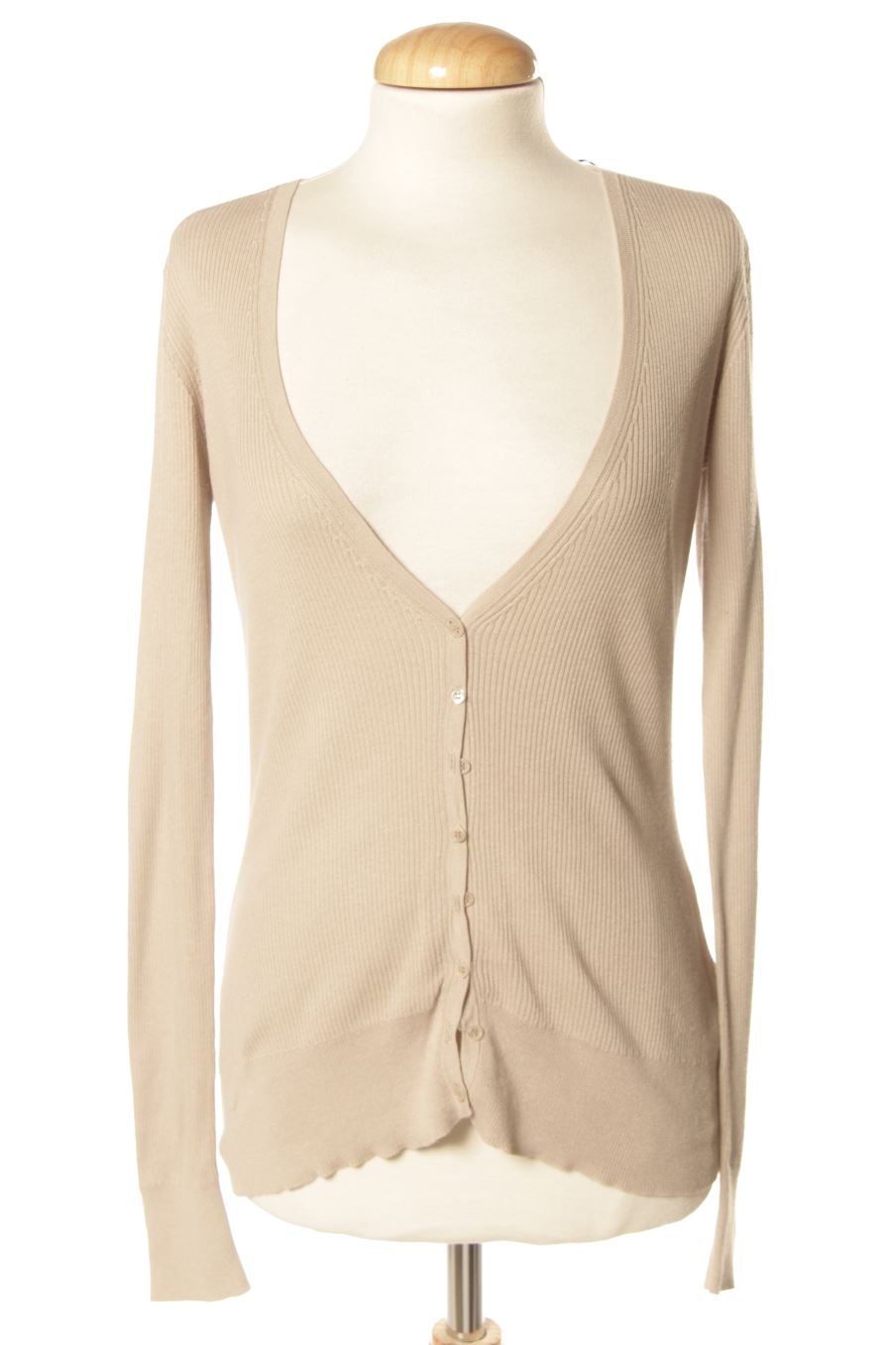 Gilet Massimo Dutti de la taille L, de couleur beige